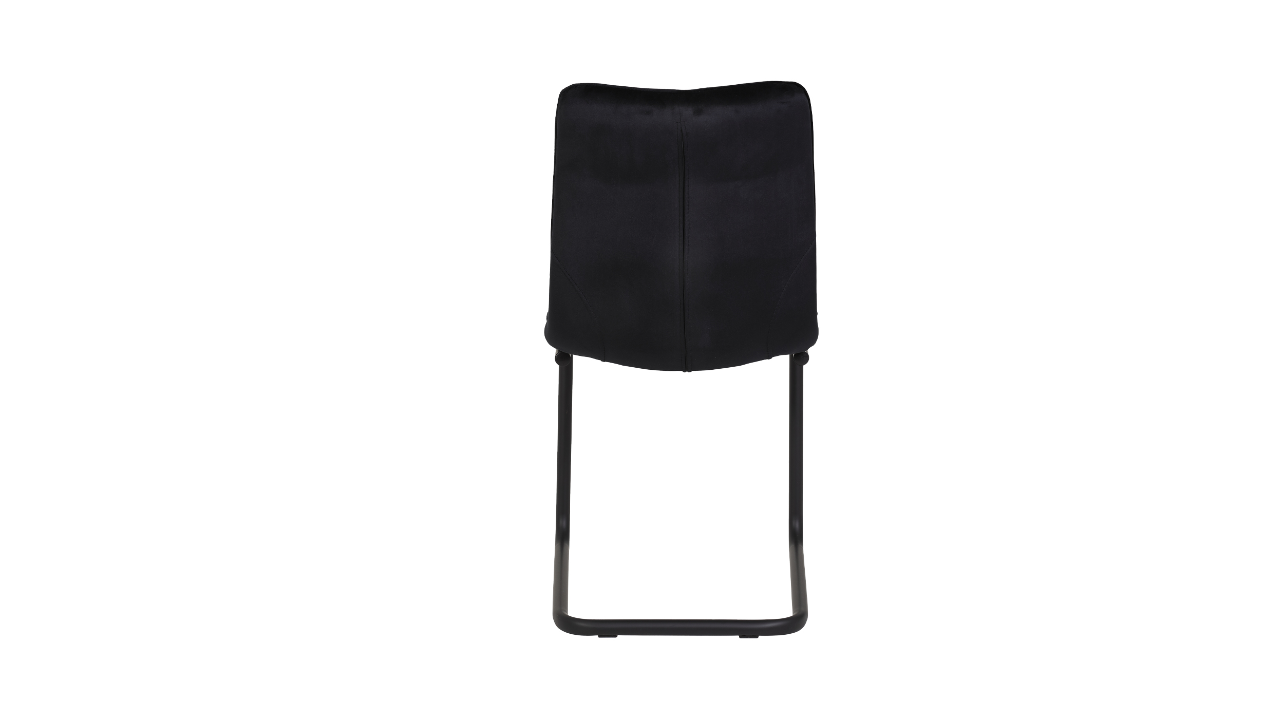 Schwingstuhl schwarz mit Samtstoff - JENNY