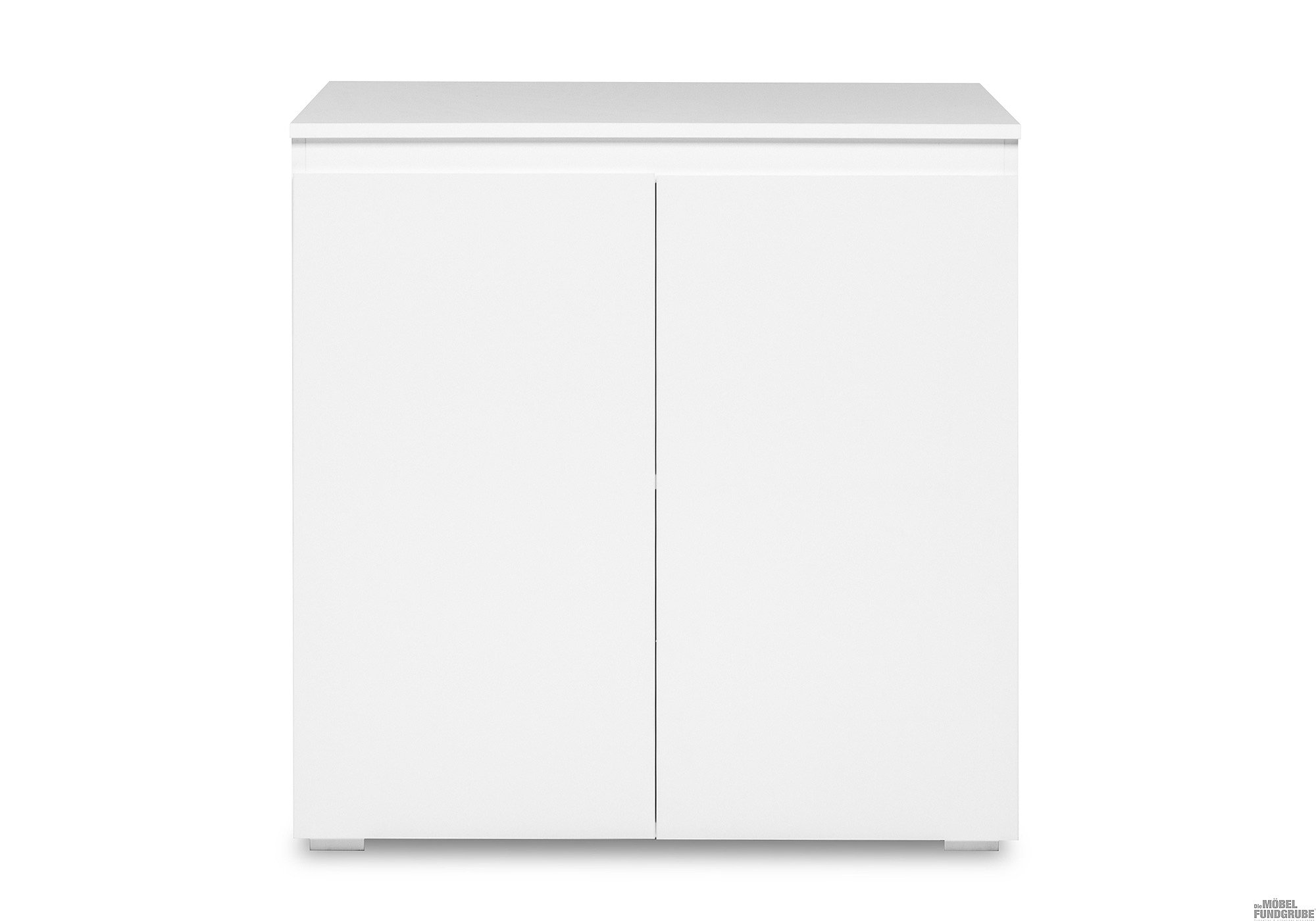 Kommode mit 2 Schranktüren weiß matt 80 cm - IMAGE
