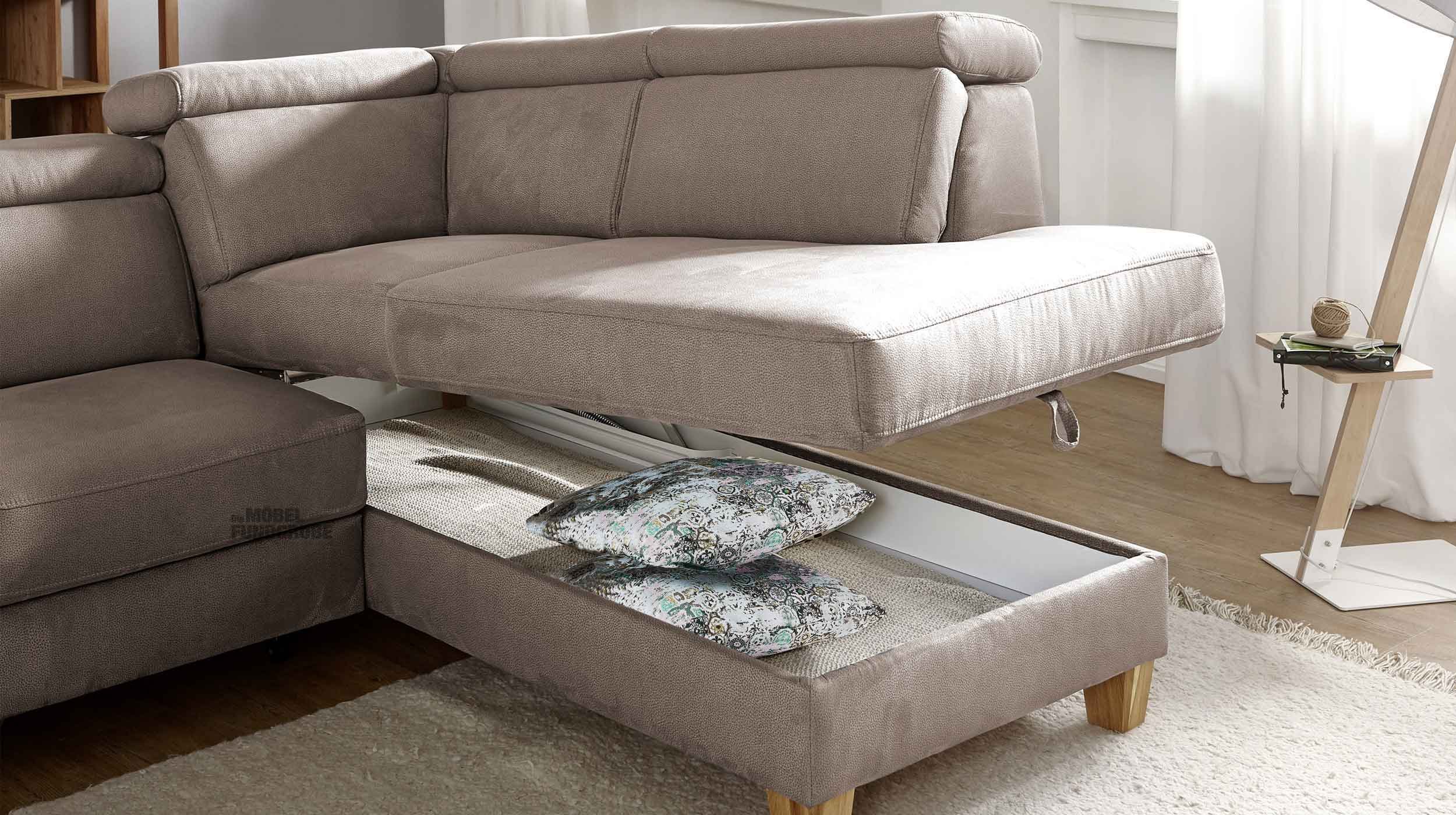Ecksofa 245 cm grau - Sofaprogramm - Premium Version - ARNGAST