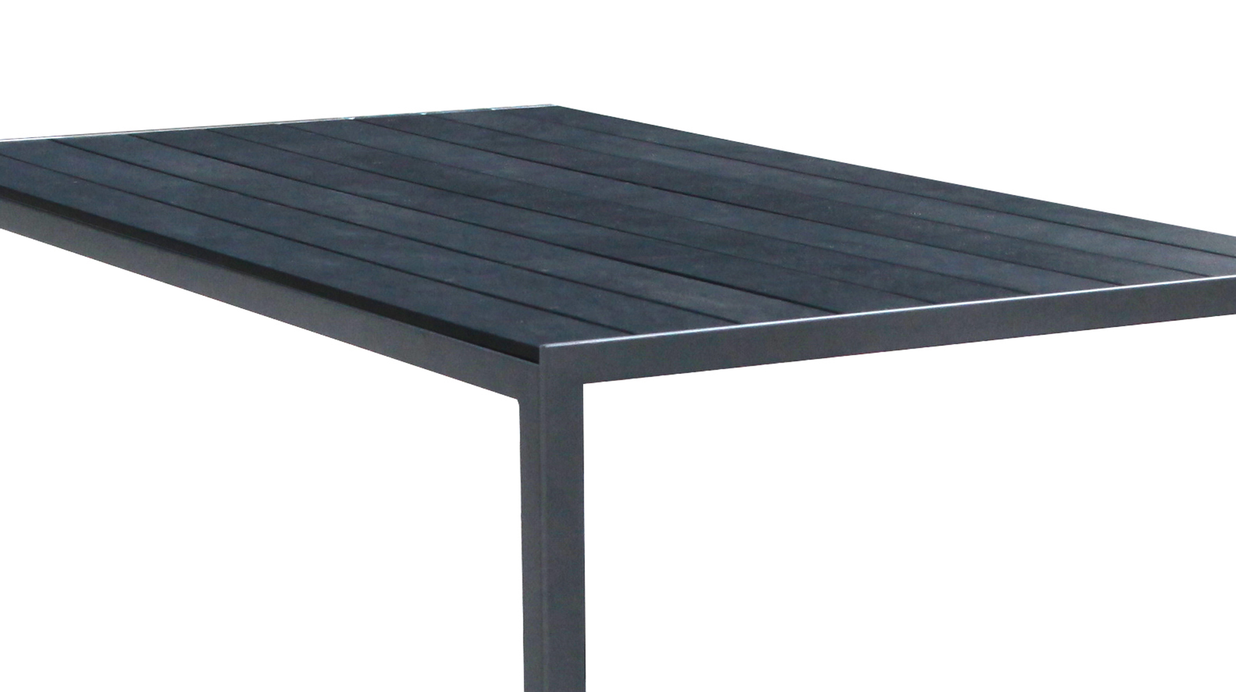 Gartentisch quadratisch 90 x 90 cm schwarz - SPRING