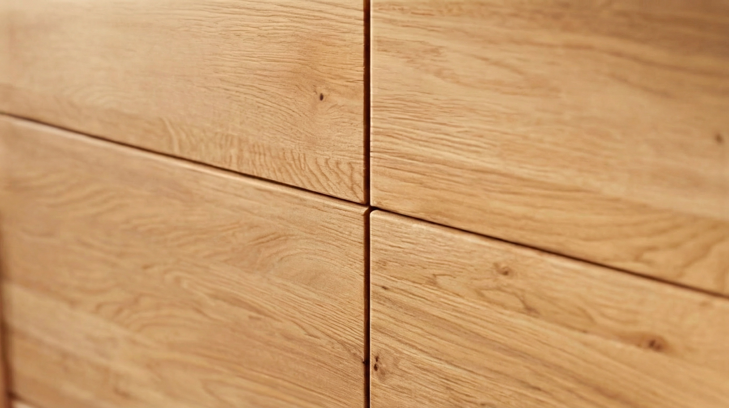 Highboard mit Schublade Wildeiche massiv geölt 100 cm - SKOV