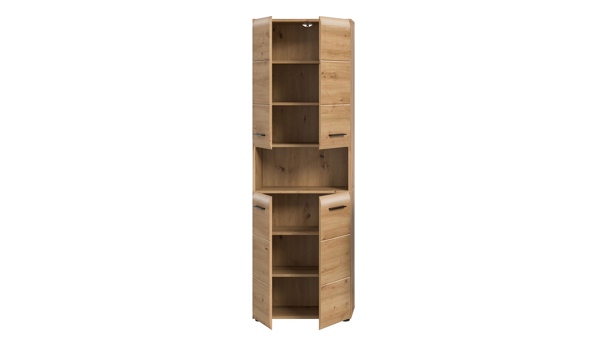 Bad Hochschrank Artisan Eiche 4 Türen Breite 60 cm - ICE
