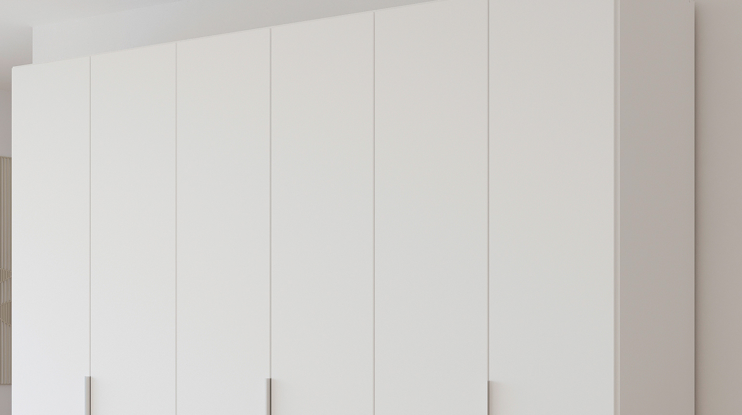 Kleiderschrank weiß 271 cm - rauch - ALABAMA