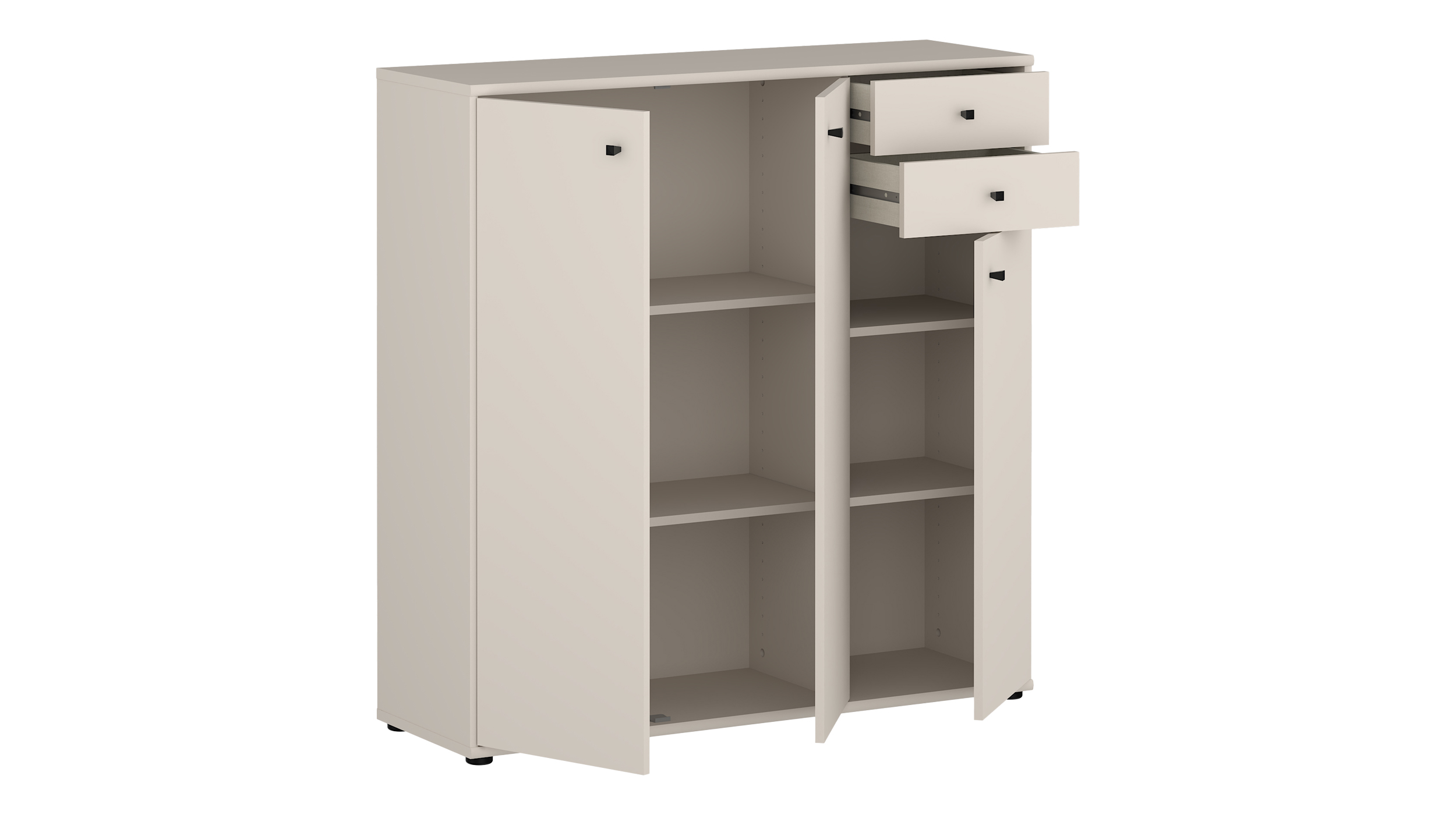 Kommode mit Schubladen beige 111 cm - TEMPRA
