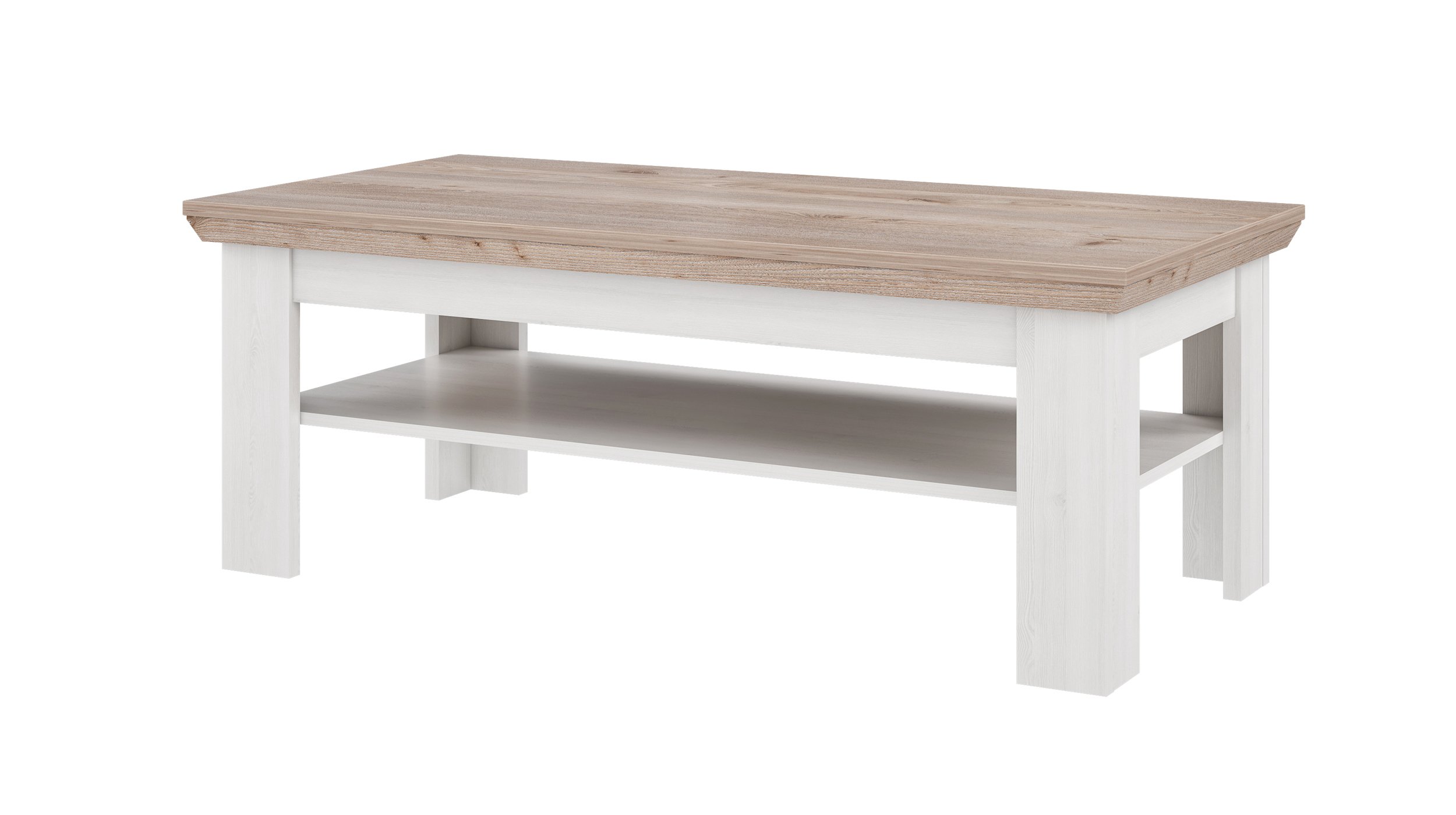 Couchtisch 120 cm Schneeeiche - Nelson Eiche - ILOPPA
