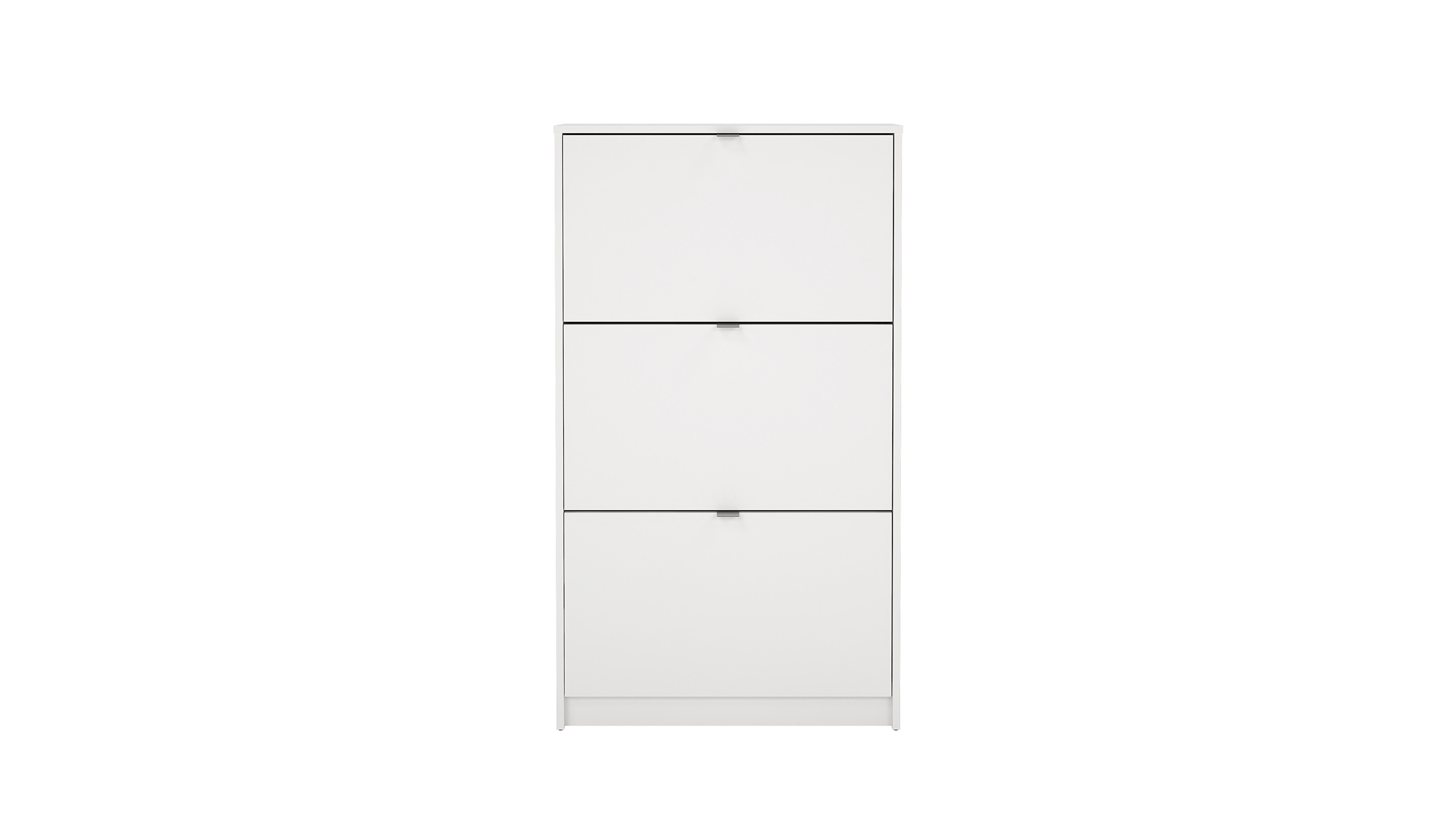 Schuhschrank weiß 3-türig 70 × 124 cm - SHOES