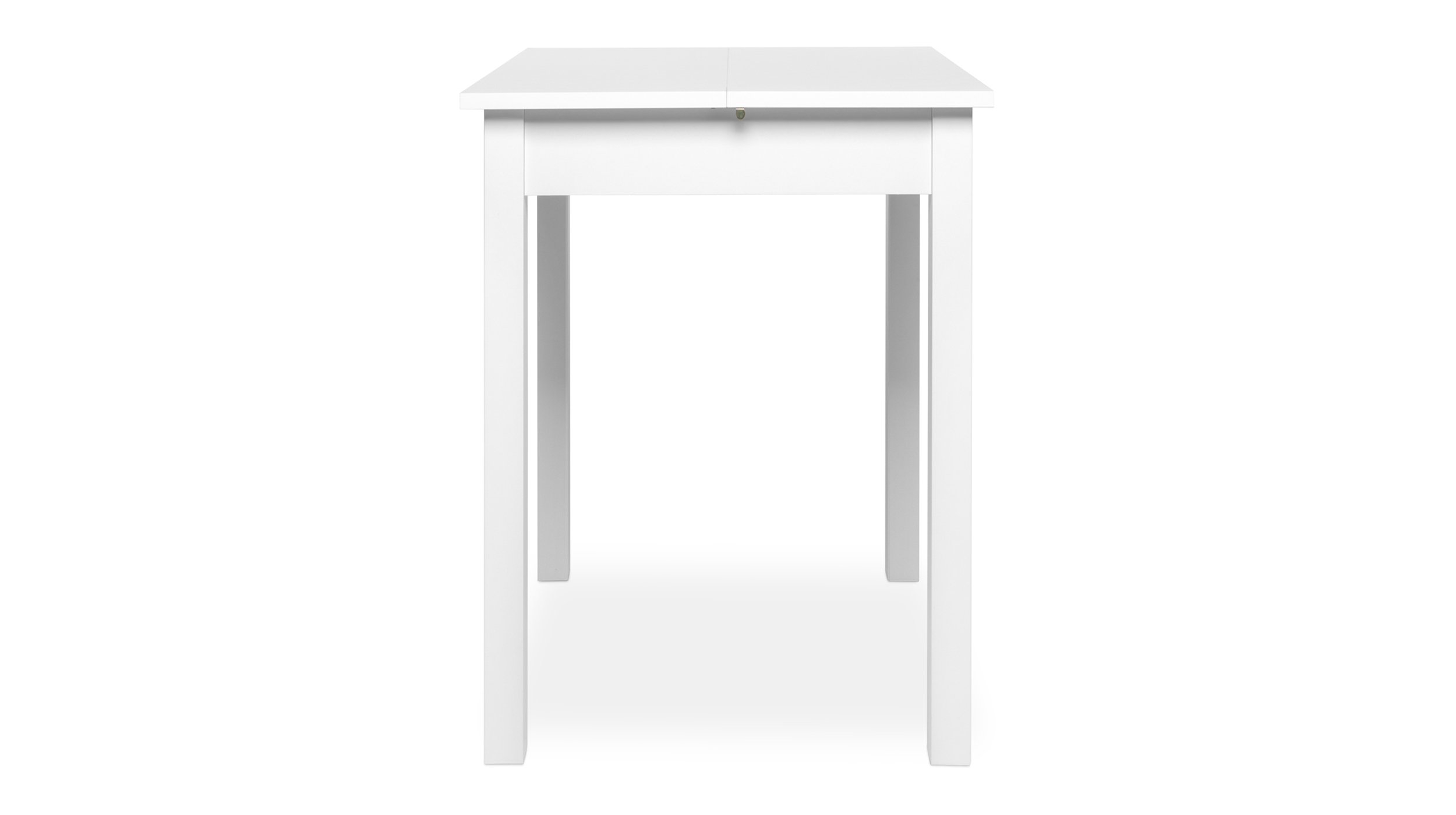 Esstisch 80 - 120 cm ausziehbar weiß - COBURG