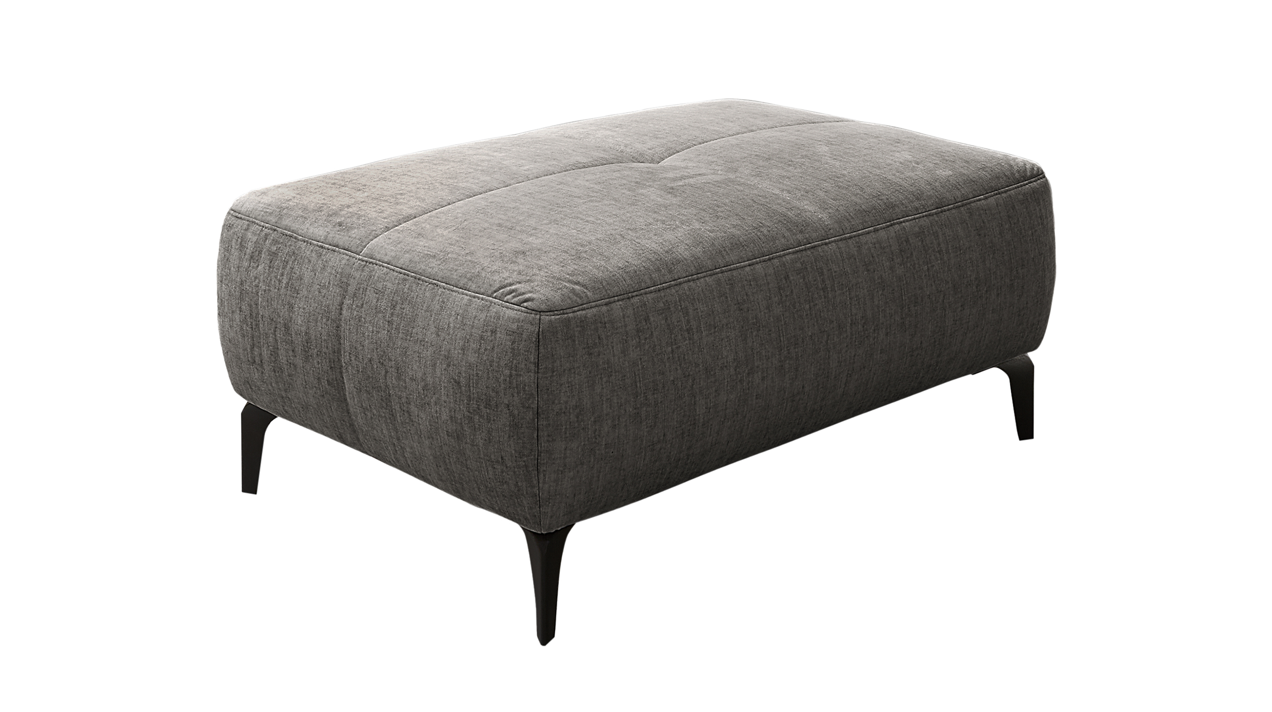 Hocker Sitzhocker 79 x 111 cm grau Veloursbezug - SALO