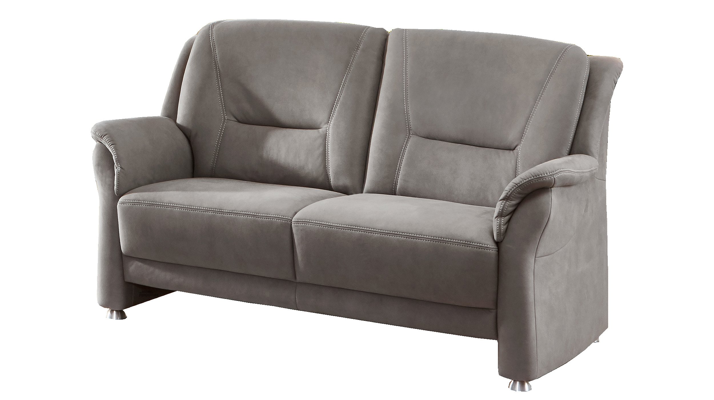 Einzelsofa 2-Sitzer grau 146 cm Federkern - LIGERO