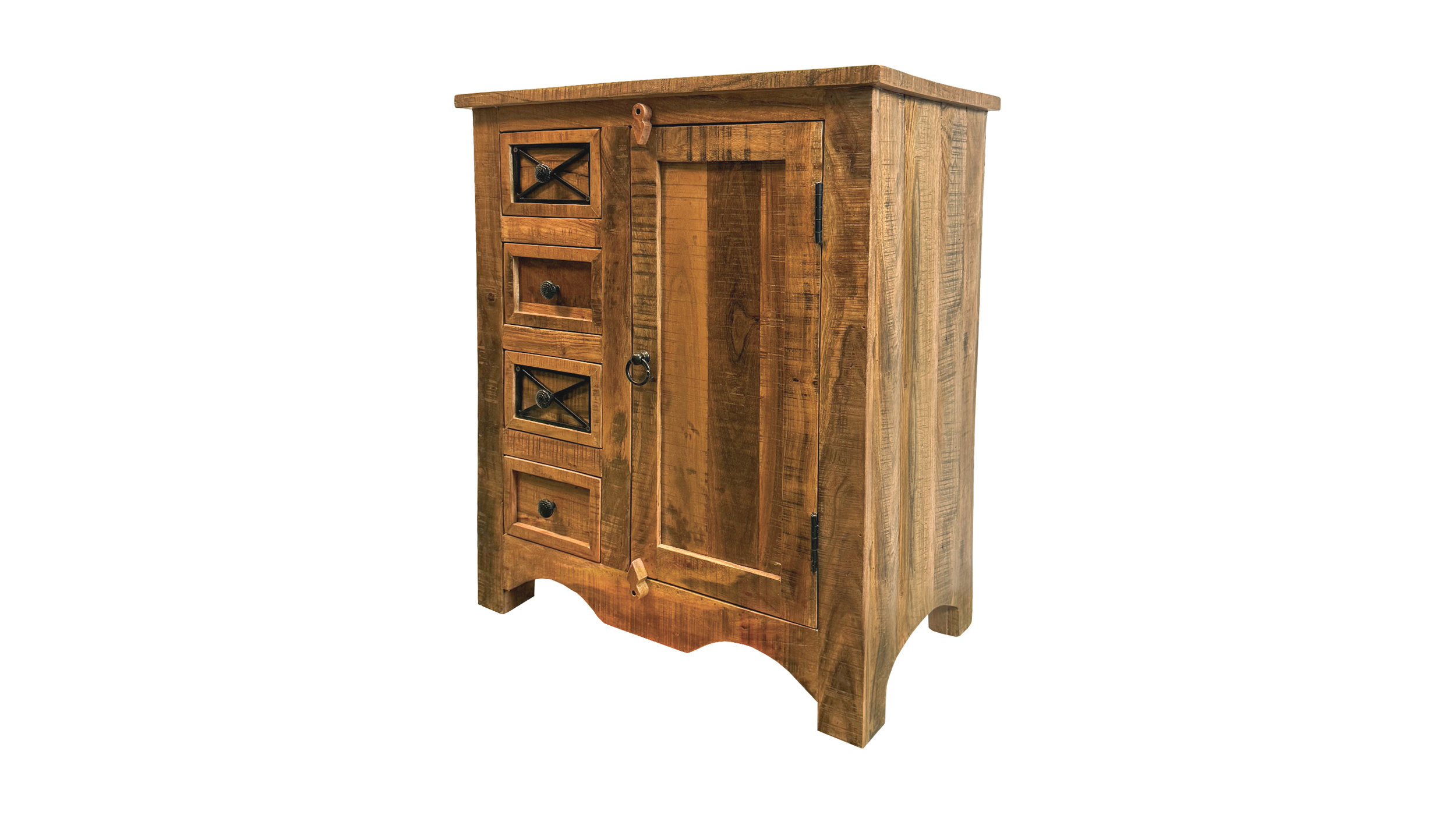 Sideboard 70 cm Akazie massiv lackiert montiert 70 cm - ACANO