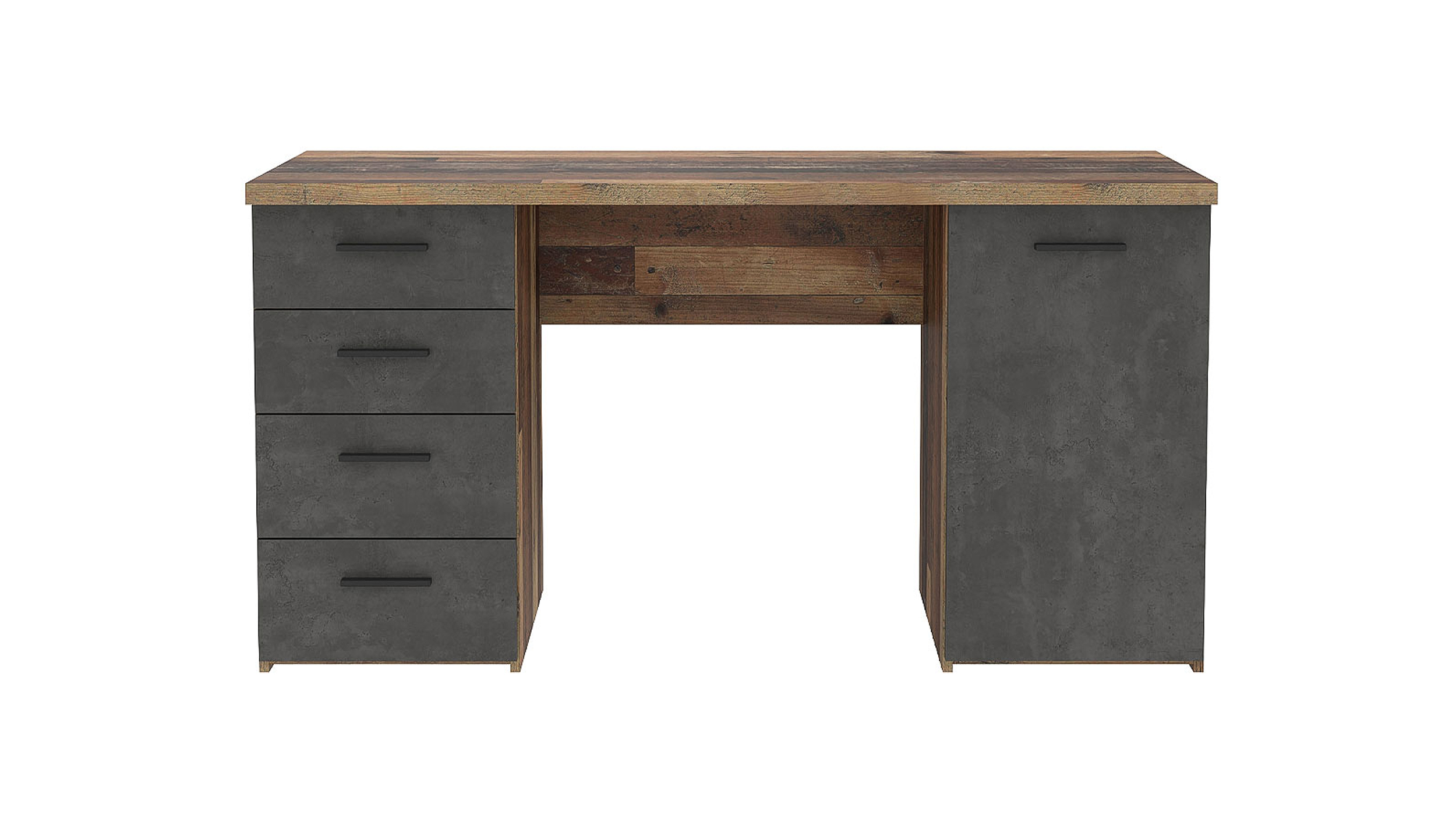 Computerschreibtisch Old Wood grau 145 x 60 cm - NET