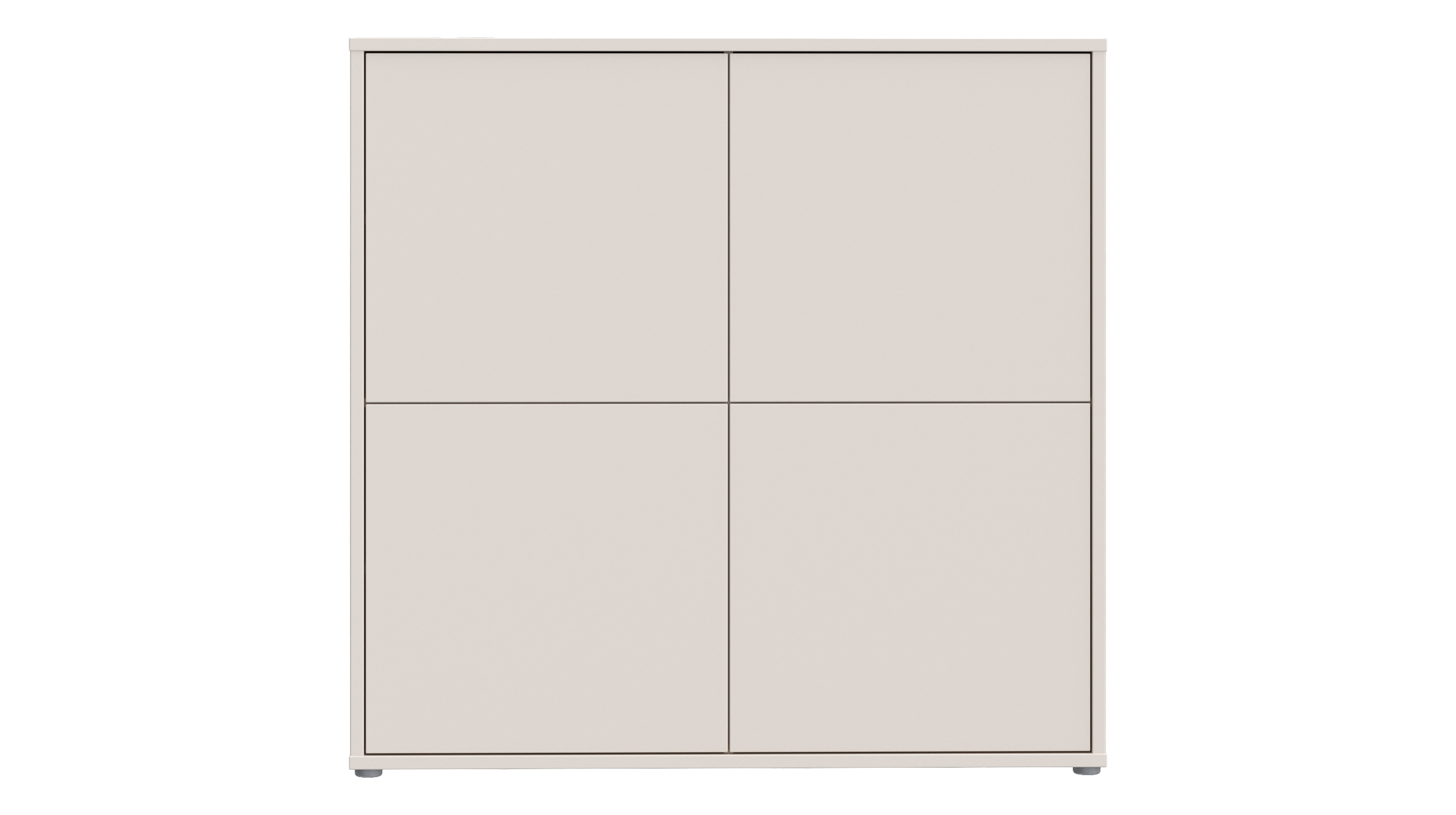 Kommode beige 124 x 35 cm 4-türig - ALICE SPRINGS