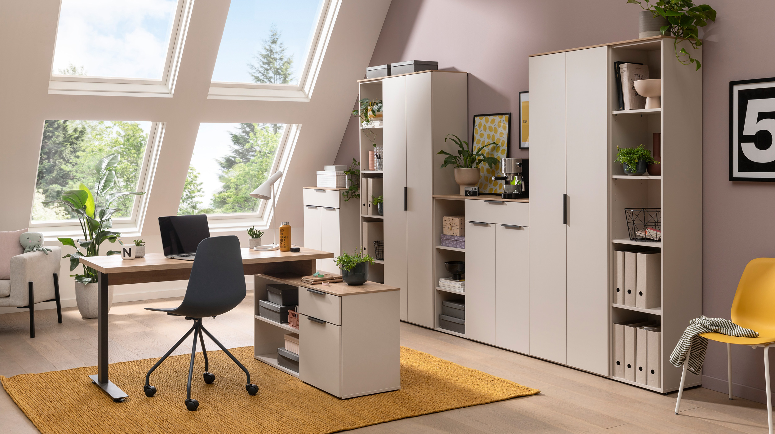 Regal beige Artisan Eiche 202 cm - SYNOS
