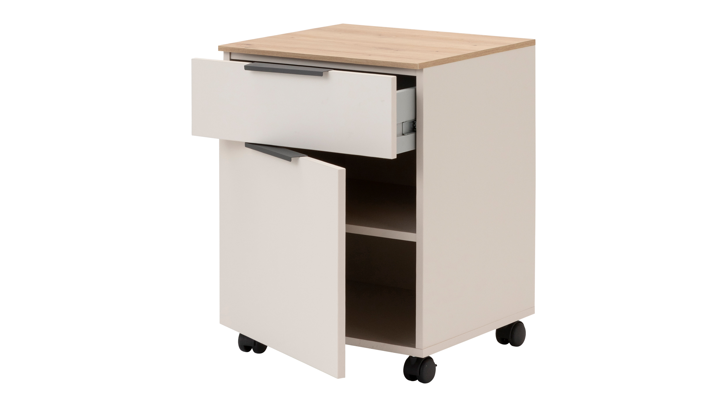 Rollcontainer beige Artisan Eiche 49 x 62 cm - SYNOS
