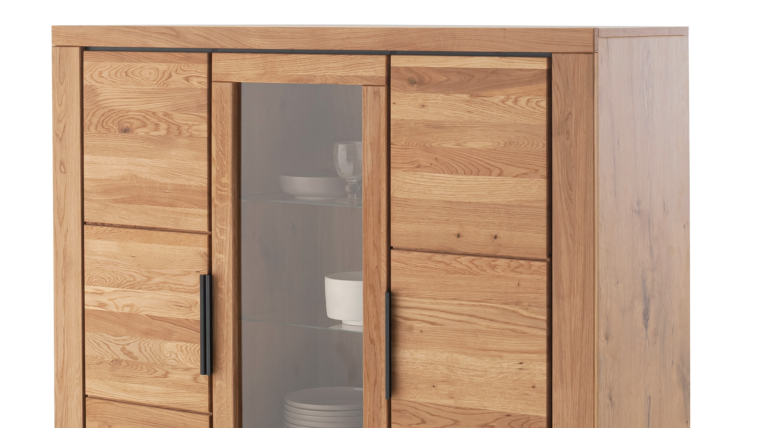 Highboard Wildeiche teilmassiv geölt 153 cm - GRENO