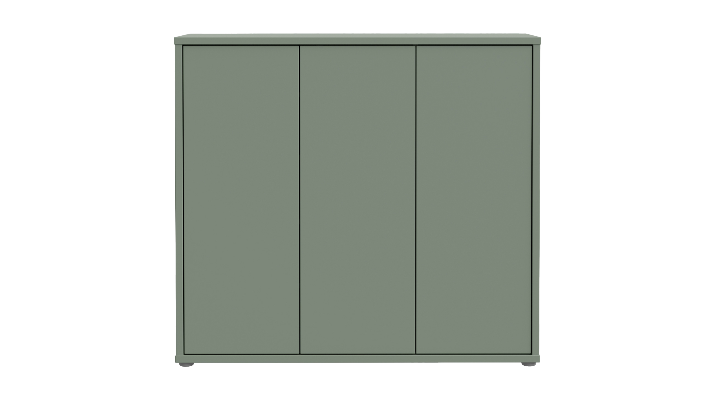 Schuhschrank grün 109 x 99 cm 3-türig - ALICE SPRINGS
