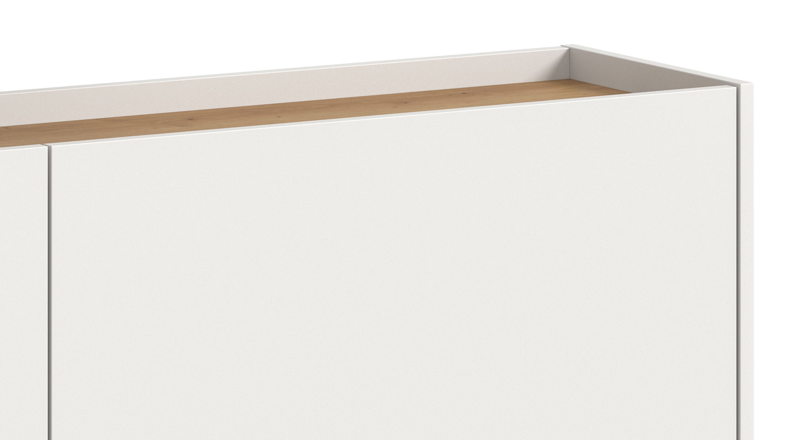 Schuhschrank weiß Artisan Eiche 110 x 94 cm - 3-türig - DRIVE