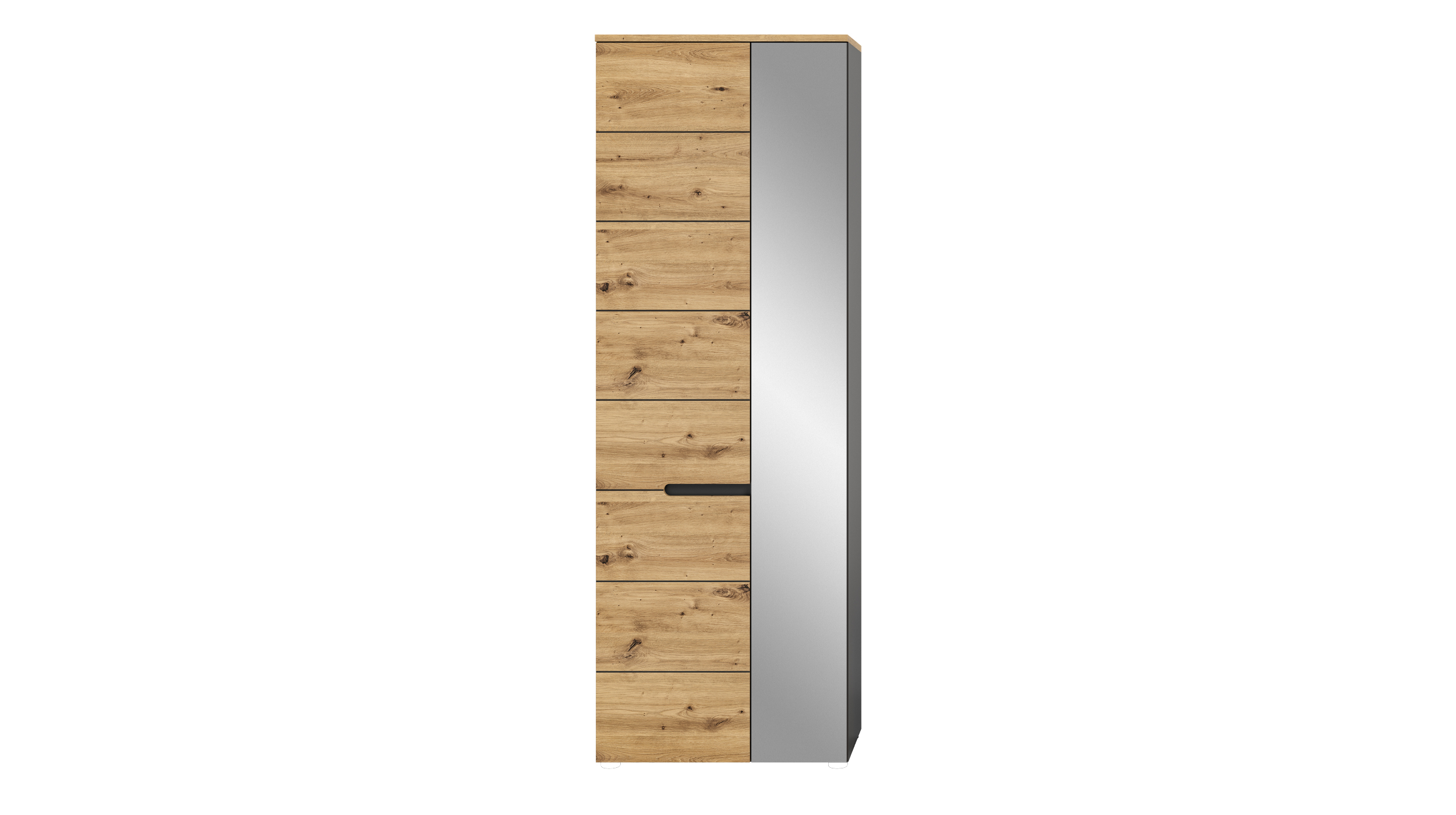 Garderobenschrank anthrazit Artisan Eiche 190 cm - CANU