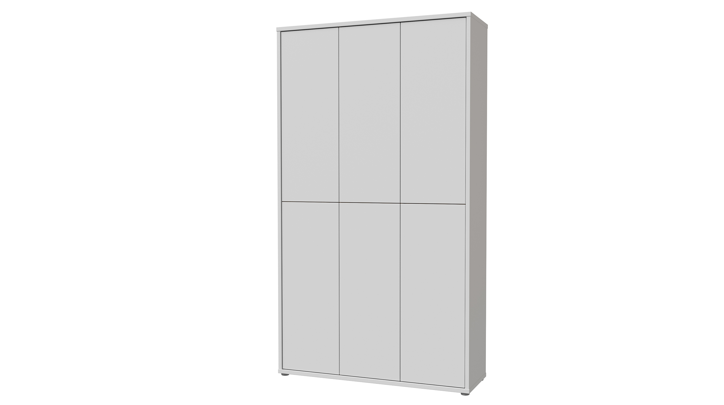 Schuhschrank hellgrau 109 x 192 cm 6-türig - ALICE SPRINGS