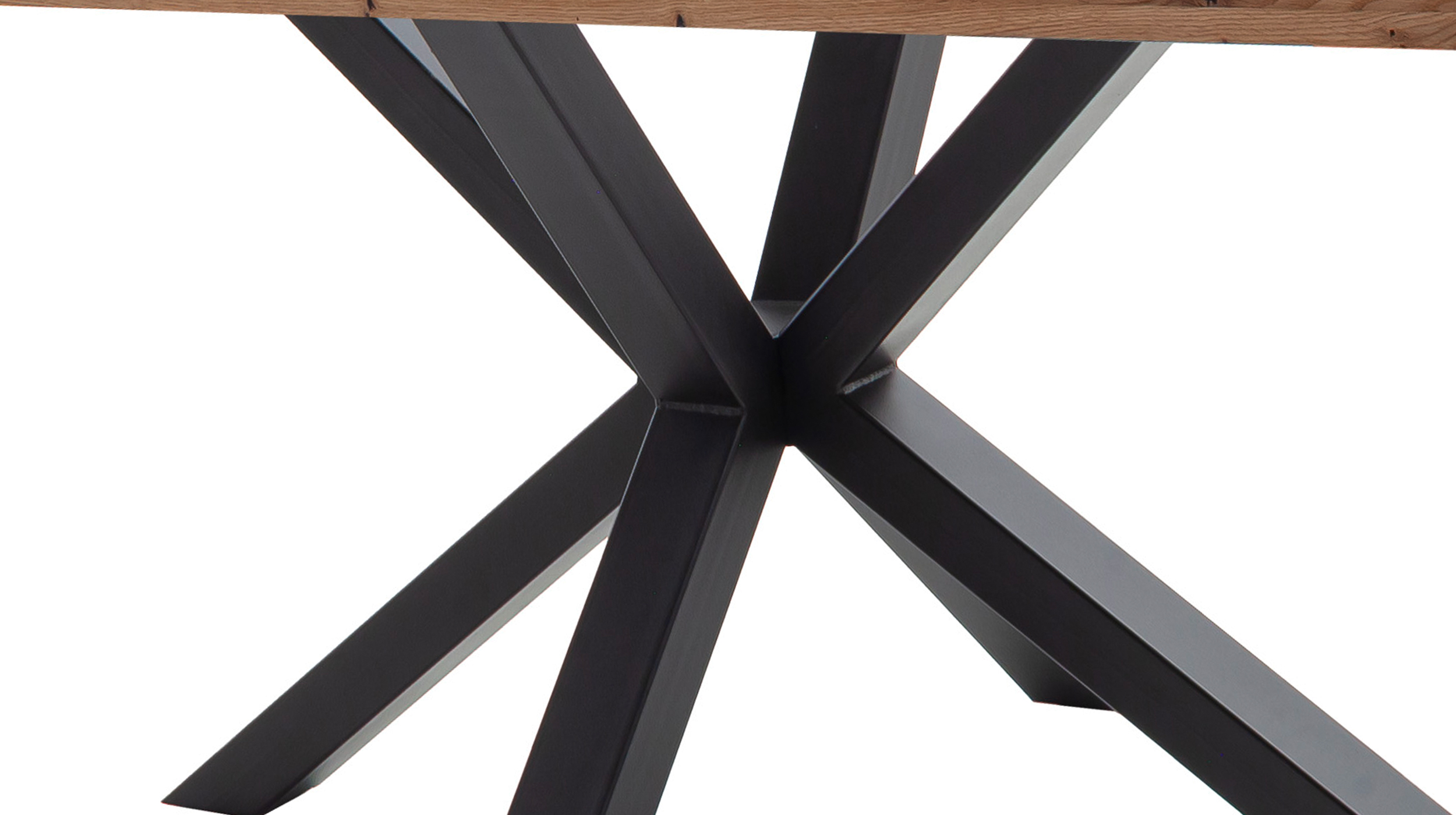 Esstisch Massivholztisch 160 cm massiv Wildeiche geölt - DEBA