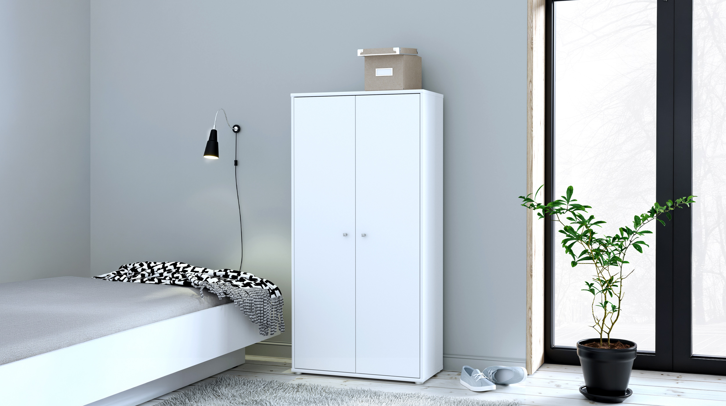 Mehrzweckschrank weiß 74 x 35 cm - TEMPRA