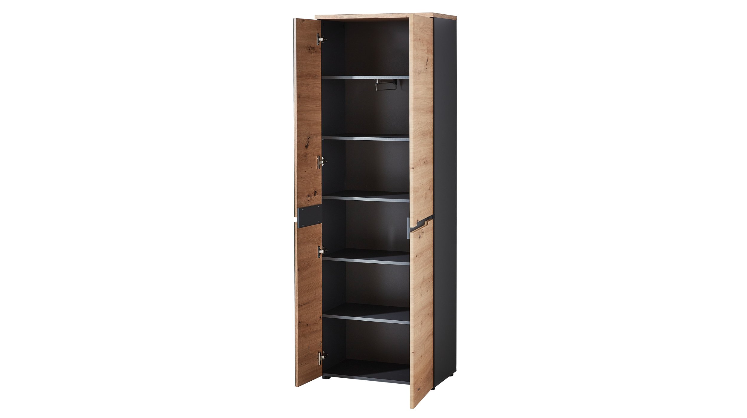 Garderobenschrank mit Spiegel Artisan Eiche 65 cm - MEMPHIS
