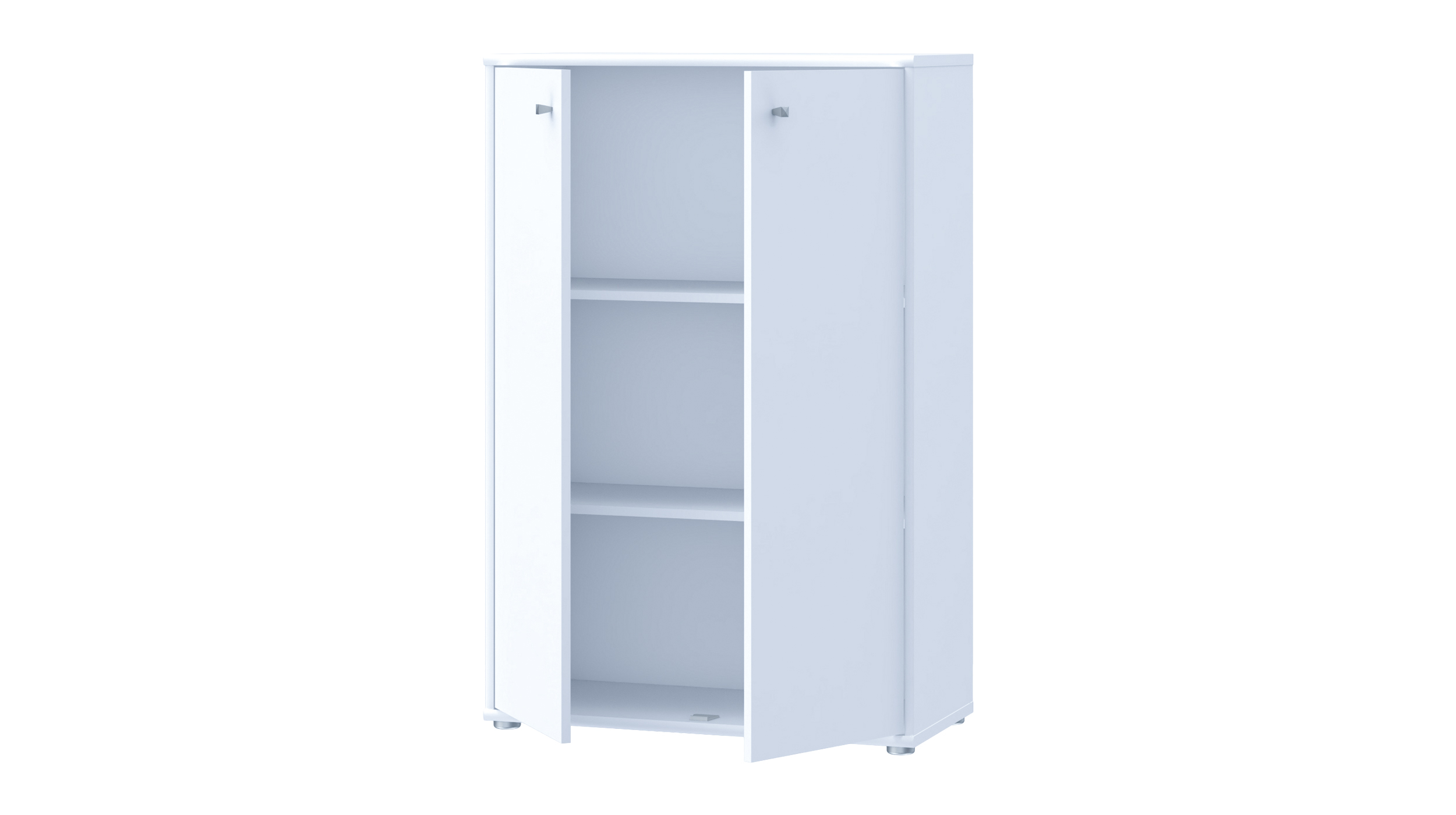 Kommode weiß 111 cm - 2-türig - TEMPRA