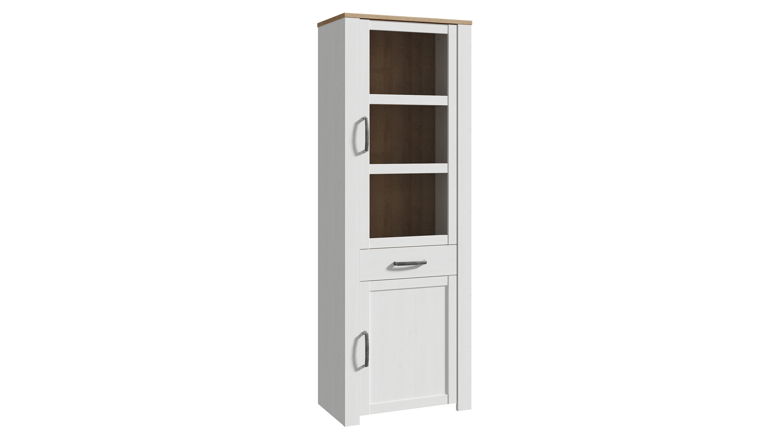 Vitrine mit Glastür Sibiu Lärche - Eiche - Breite 72 cm - BOHOL