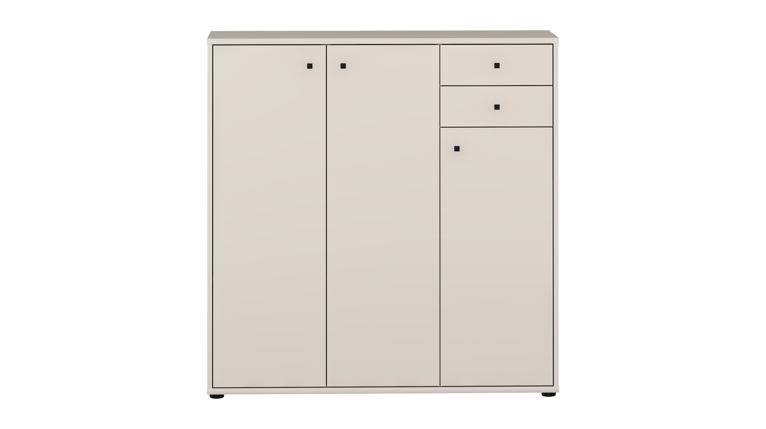 Kommode mit Schubladen beige 85 cm - TEMPRA