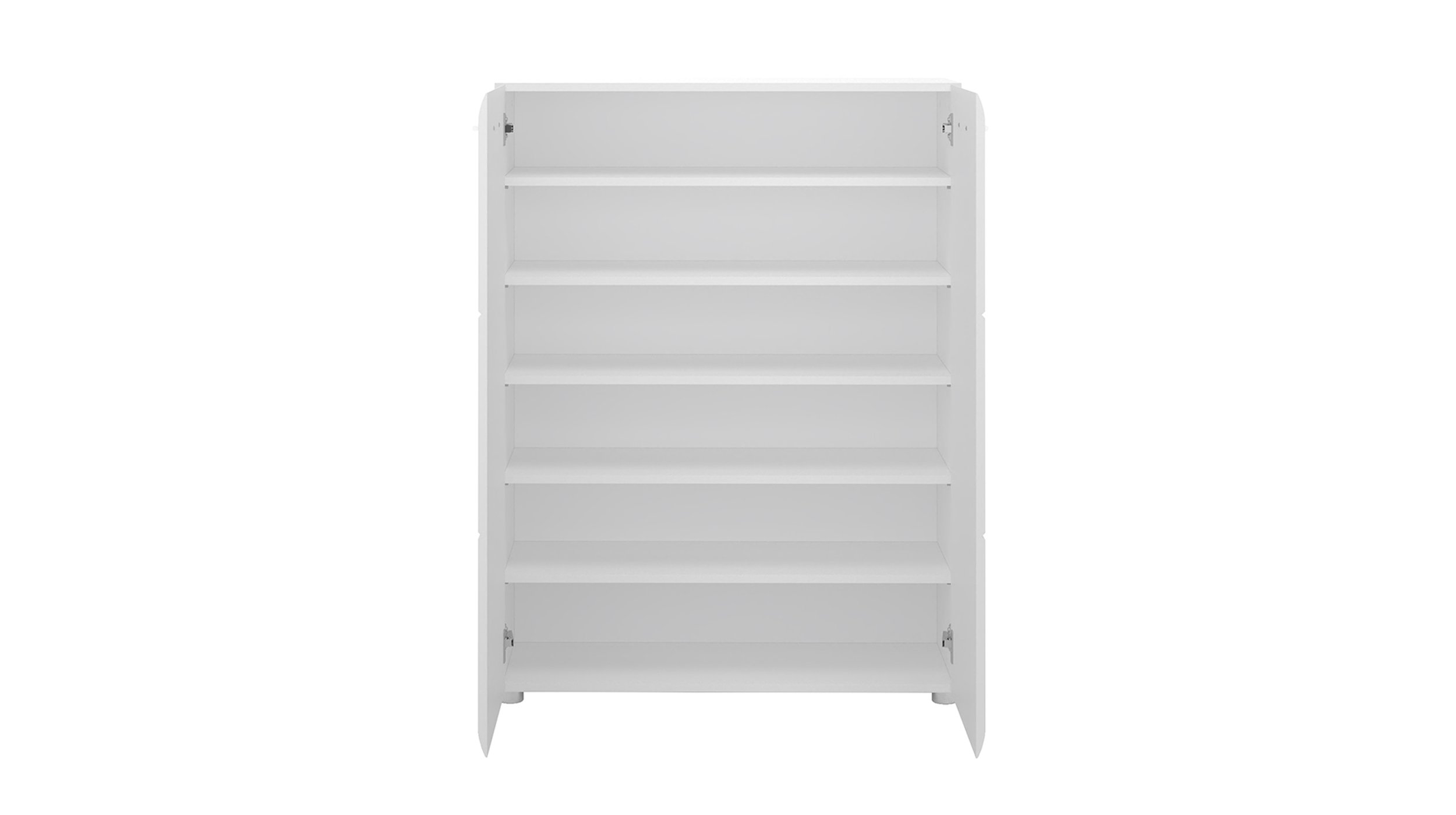 Schuhschrank weiß hochglanz 90 cm x 120 cm - MERANO