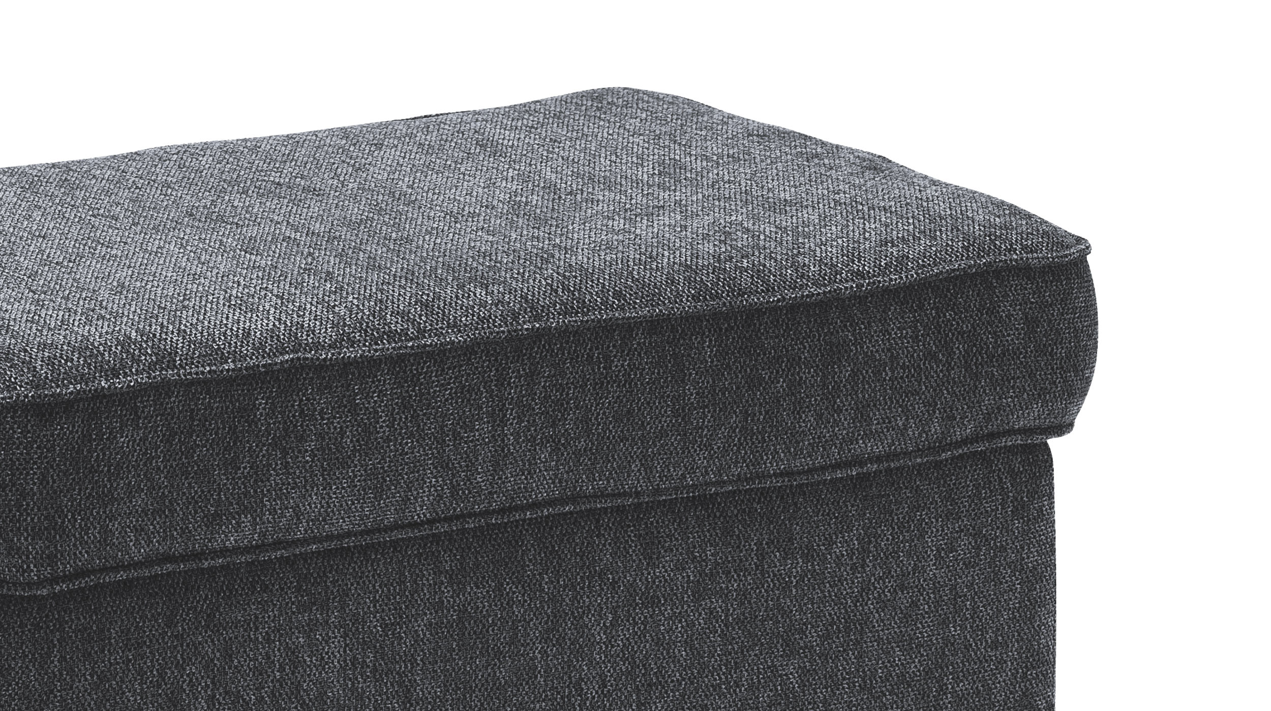 Hocker anthrazit 63 x 42 cm - OSKAR
