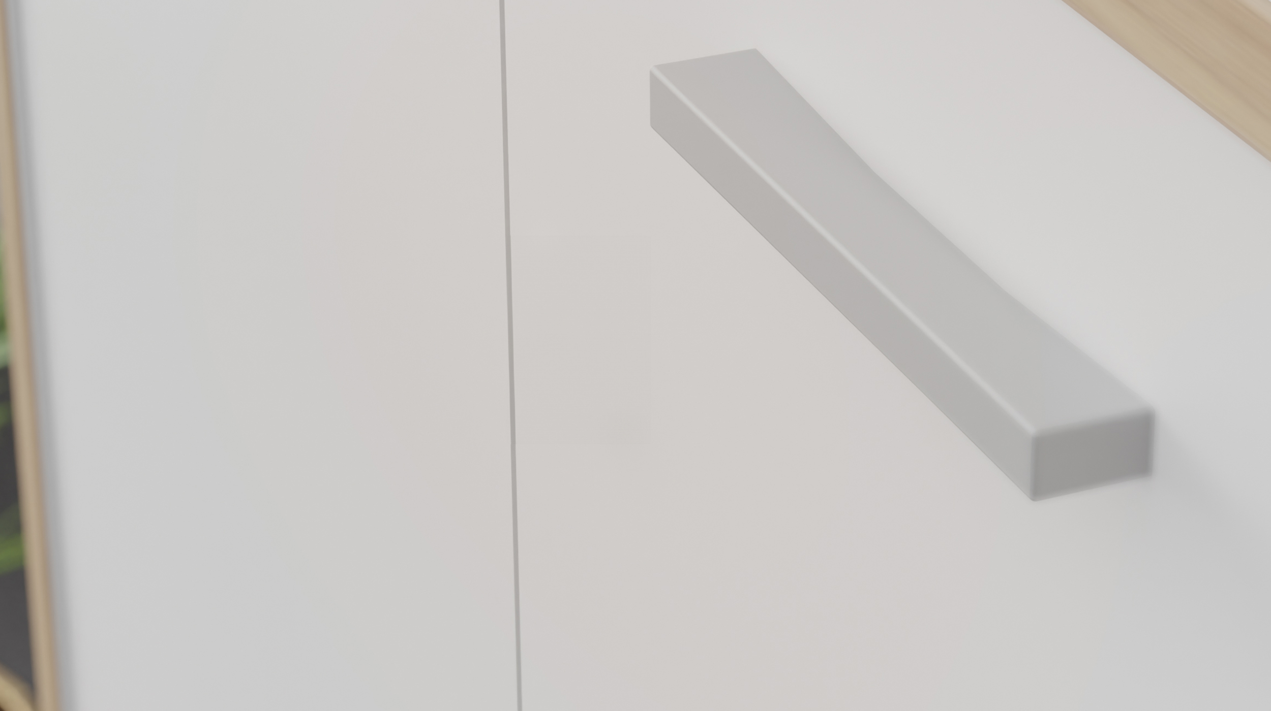 Mehrzweckschrank weiß - Artisan Eiche 85 x 226 cm - KEFLAVIK