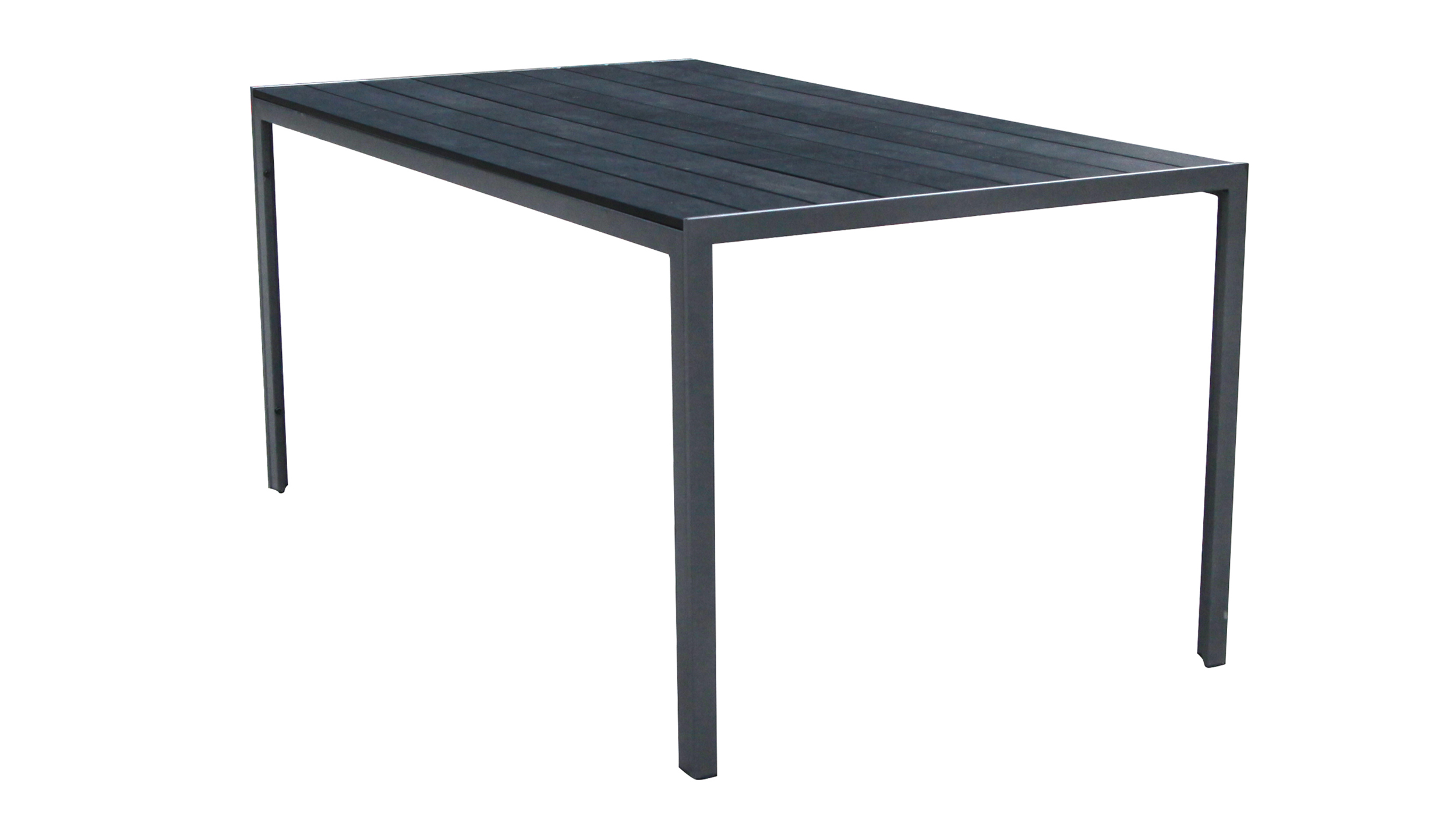 Gartentisch quadratisch 90 x 90 cm schwarz - SPRING