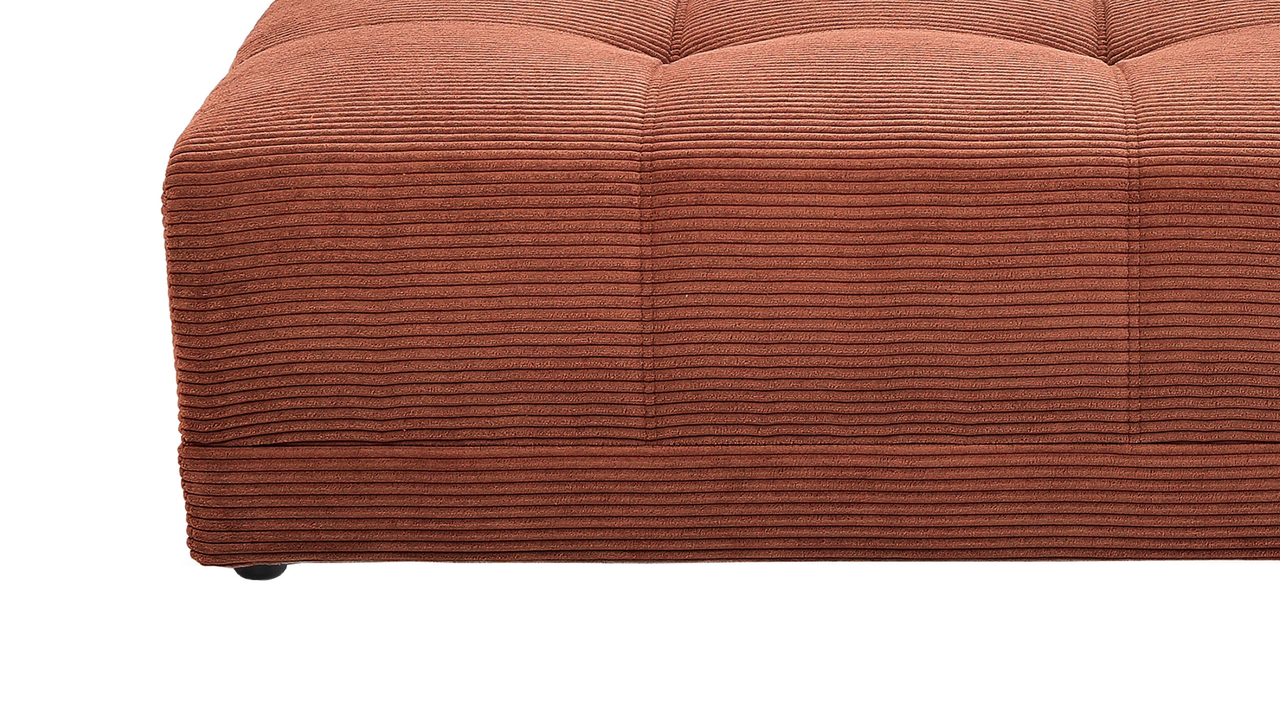 Hocker Sitzhocker 126 x 125 cm Cord rost - JANNI