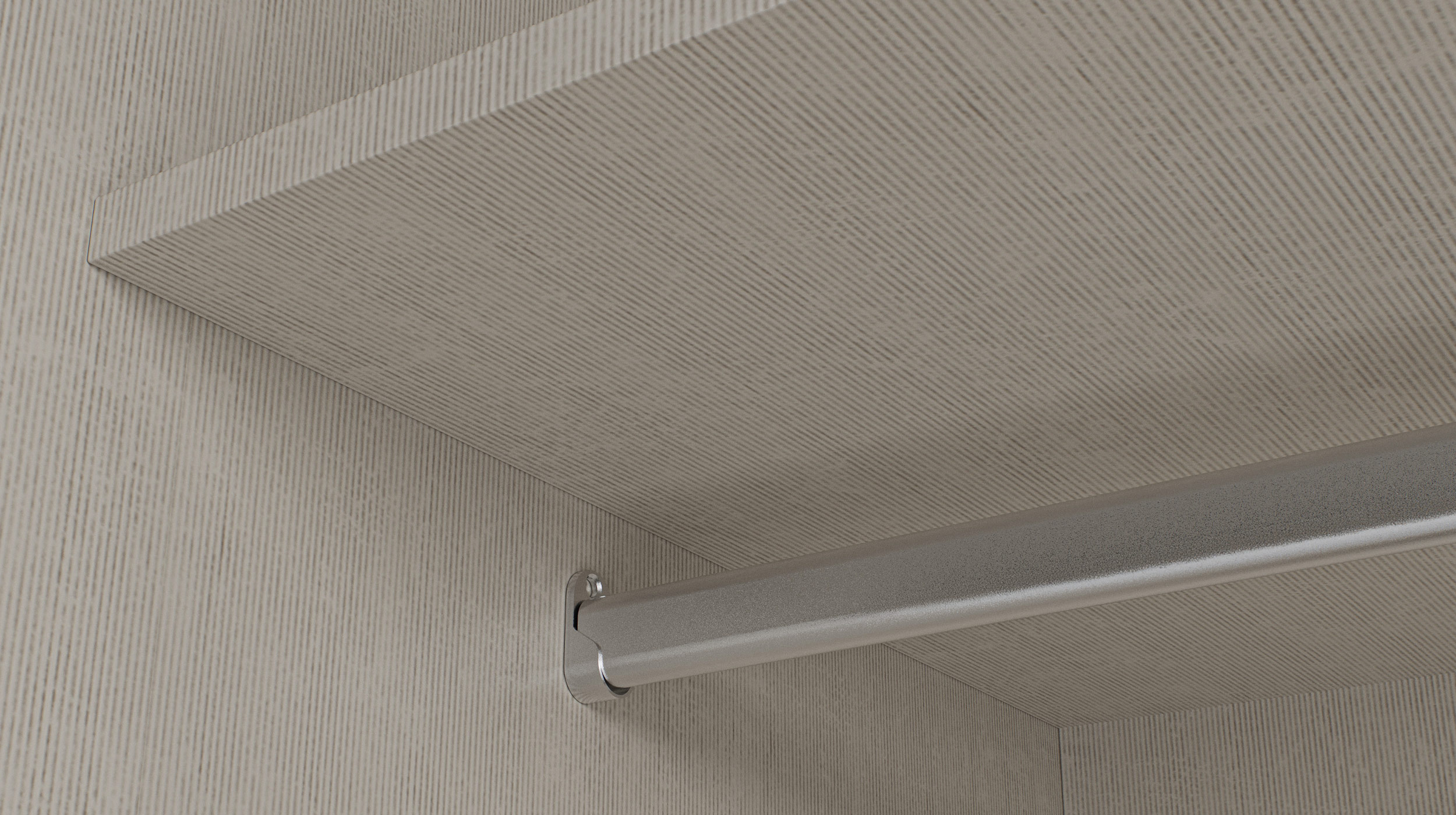 Schwebetürenschrank beige hochglanz - 250 cm - SYSTEMA