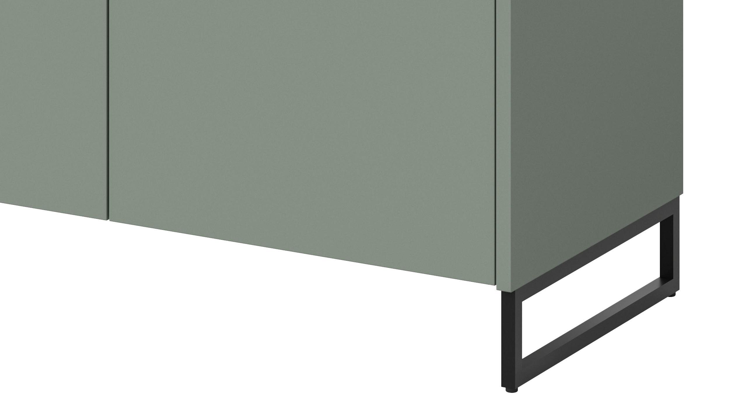 Kommode grün Artisan Eiche 90 x 38 cm - 2-türig - DRIVE