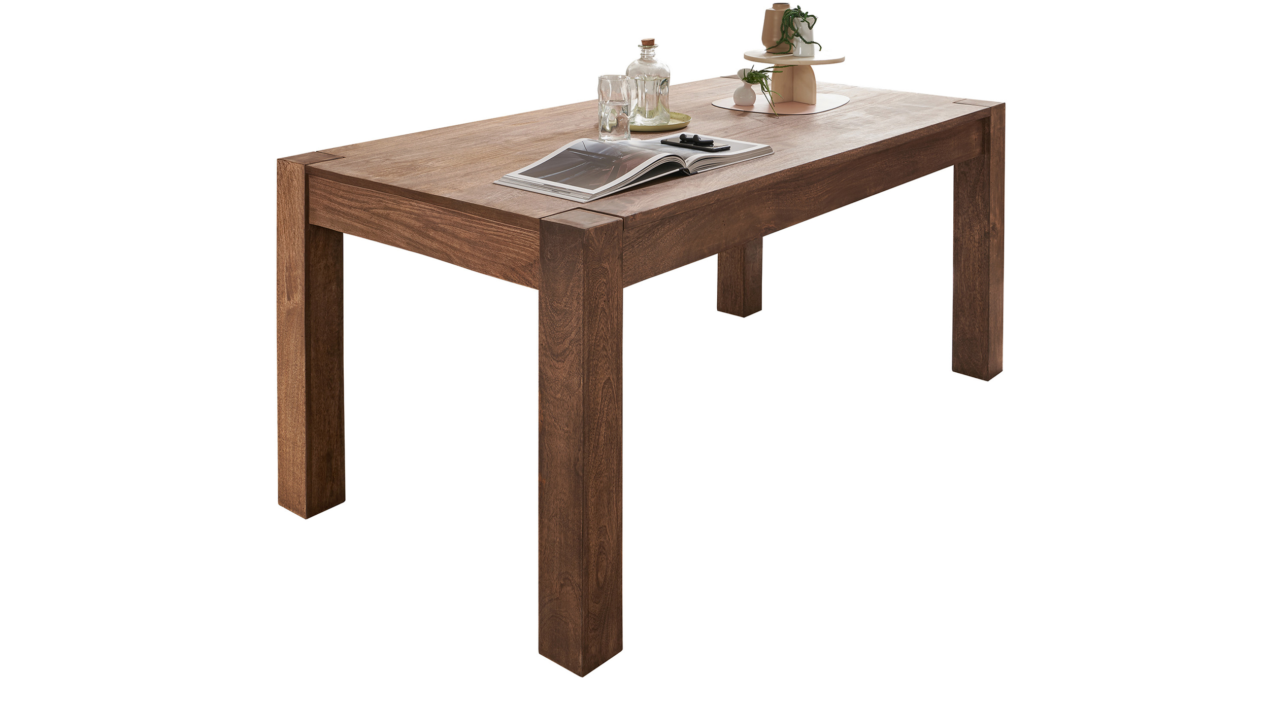 Esstisch Massivholztisch Mango gebeizt 180 x 90 cm - MANGALA