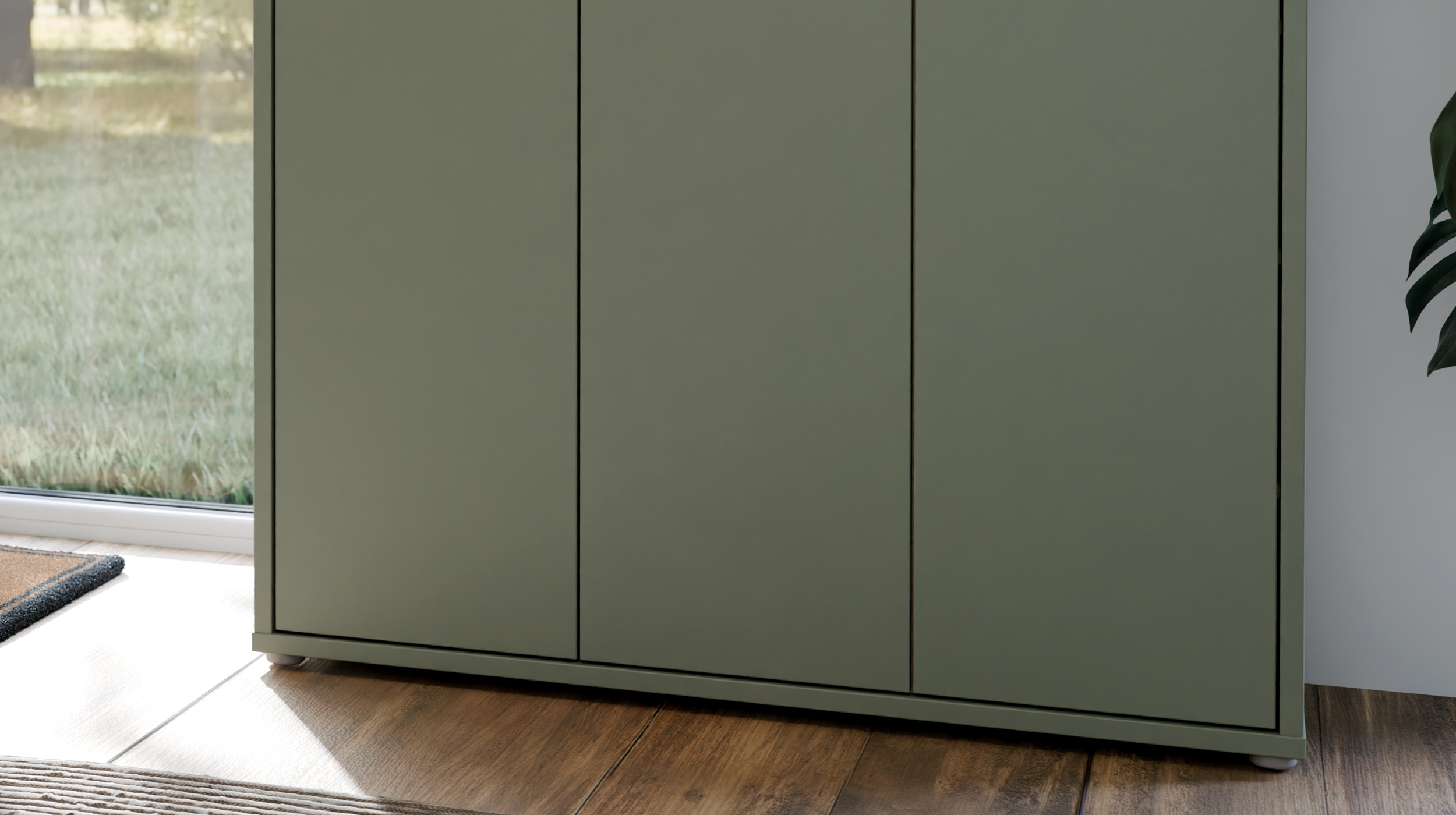 Schuhschrank grün 109 x 192 cm 6-türig - ALICE SPRINGS