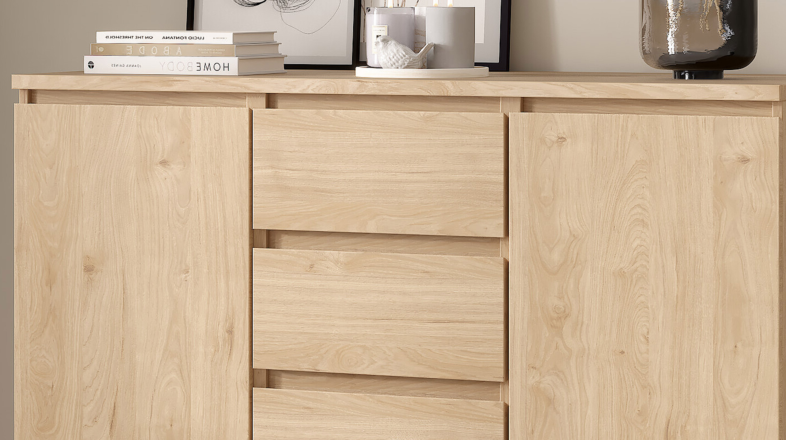 Sideboard mit 4 Schubladen Jackson Hickory 121 cm - NAIA