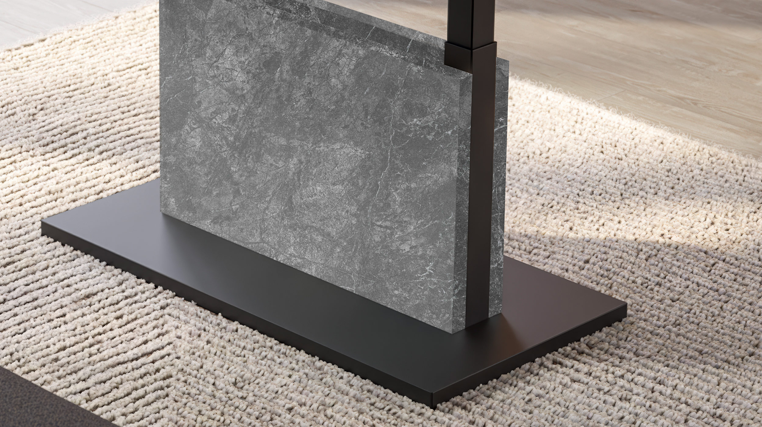 Couchtisch ausziehbar - grau - 120/160 cm - höhenverstellbar - LIFT