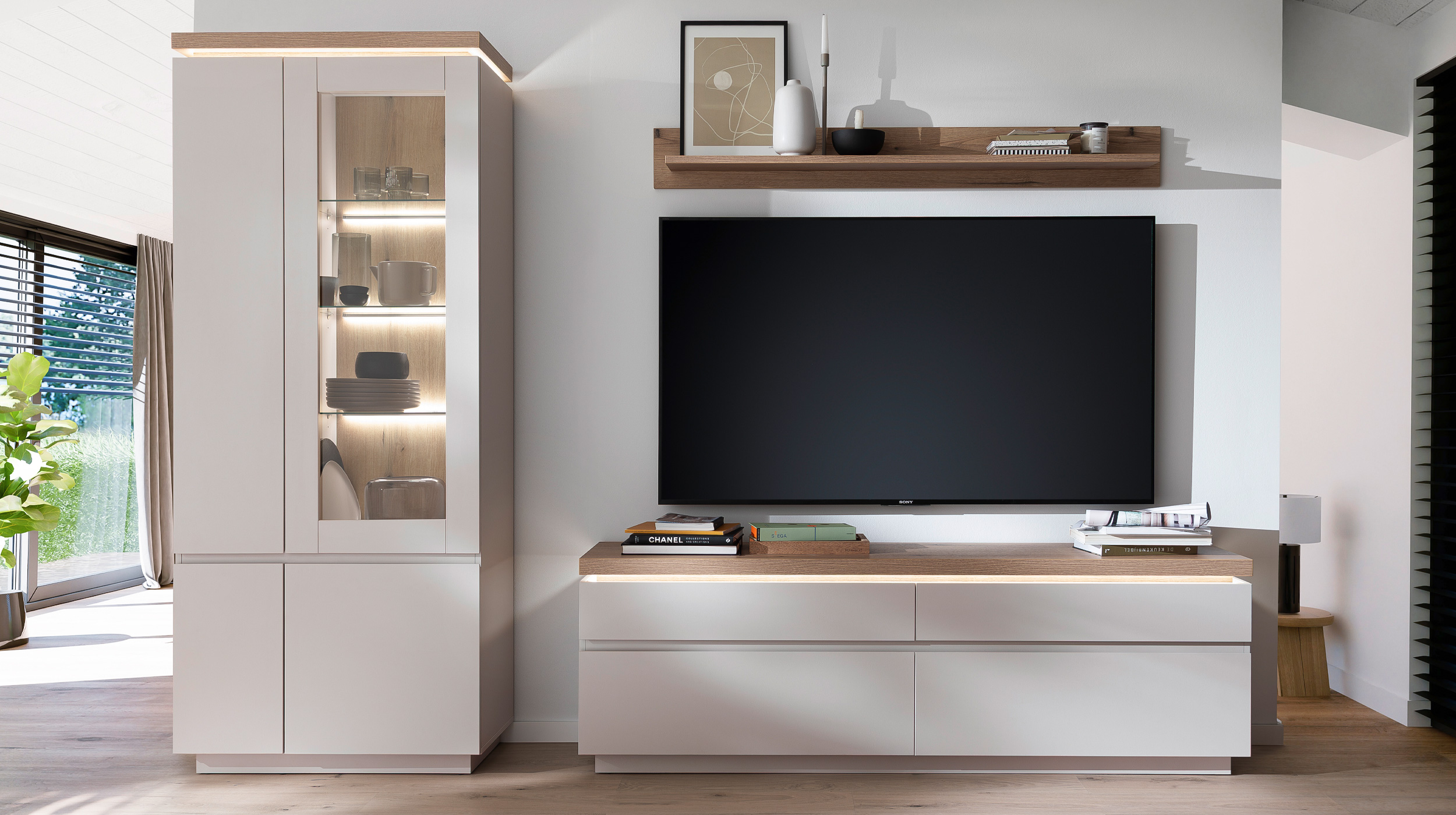 LED-Rückwandbeleuchtung für Vitrine - 3er Set - REMOLINO