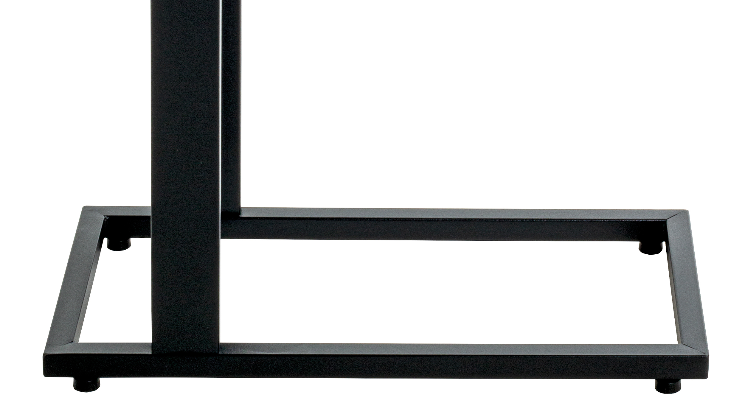 Beistelltisch Eiche schwarz - Metall - rechteckig - Saragossa