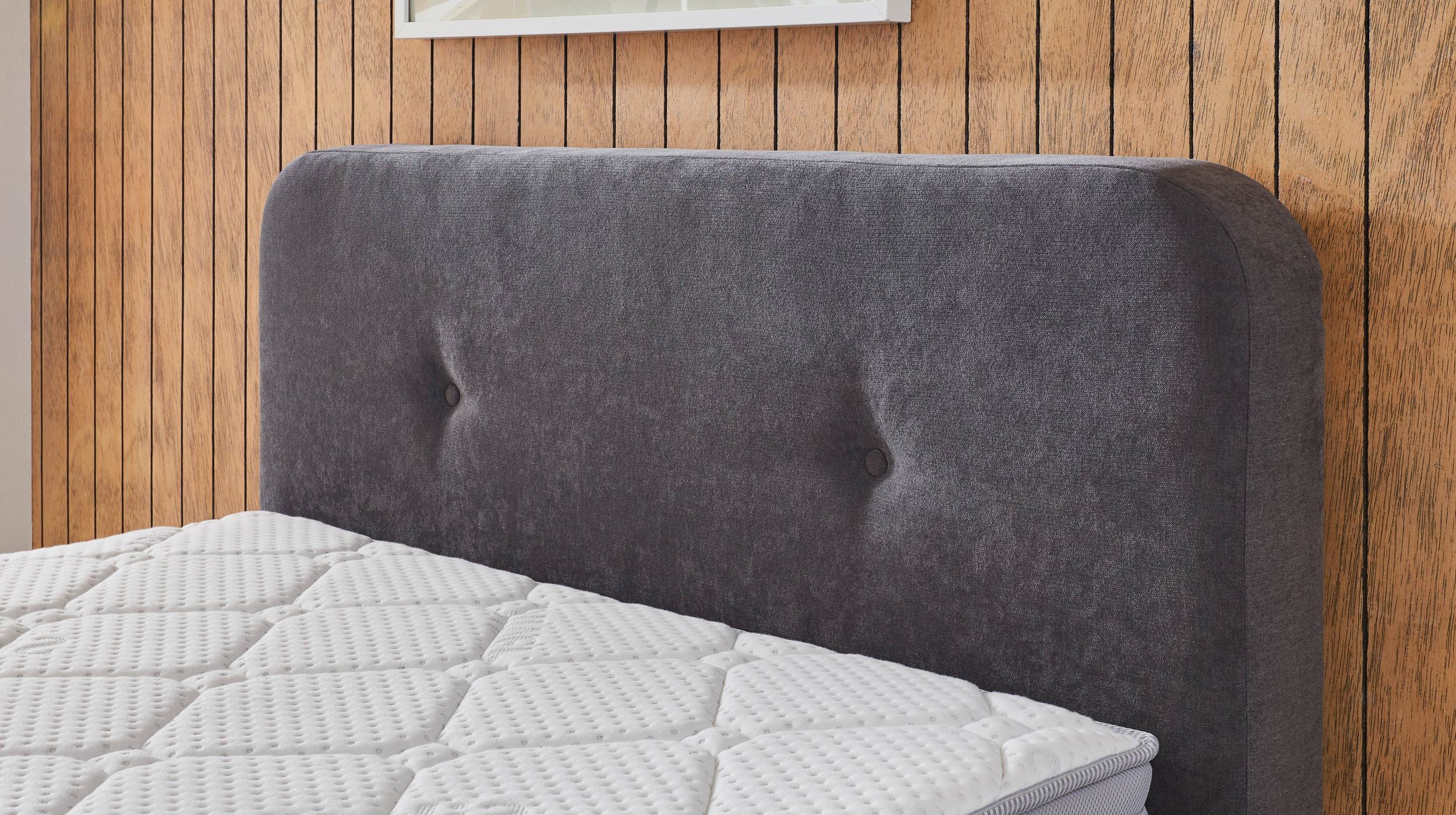 Boxbett 120 x 200 cm grau Bettkasten - elektrisch  - GABRIOLA