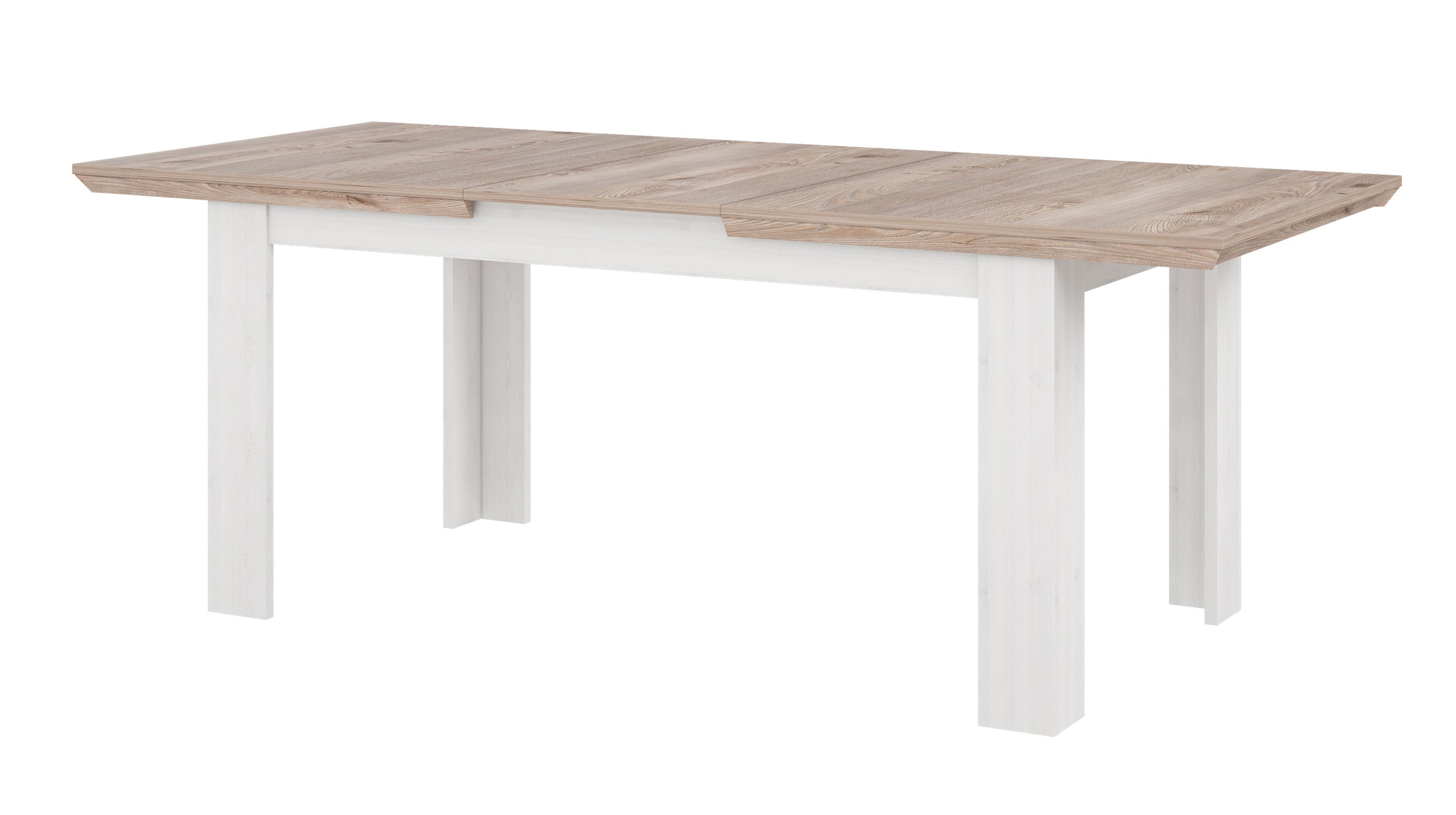 Esstisch 160 - 206 cm ausziehbar Eiche Holzdekor - ILOPPA