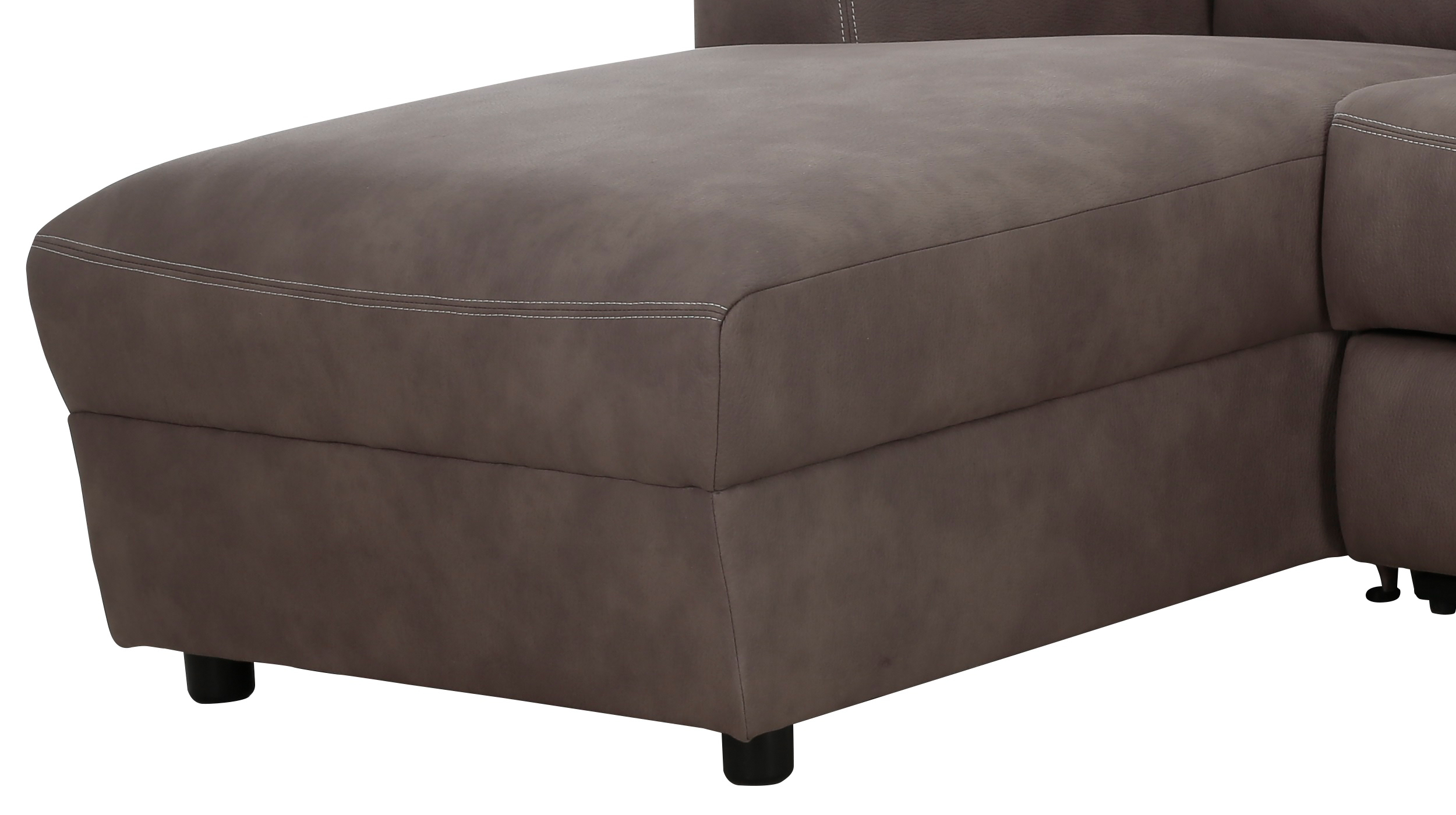 Ecksofa braun 216 x 156 cm mit Relaxfunktion Federkern - PALINA