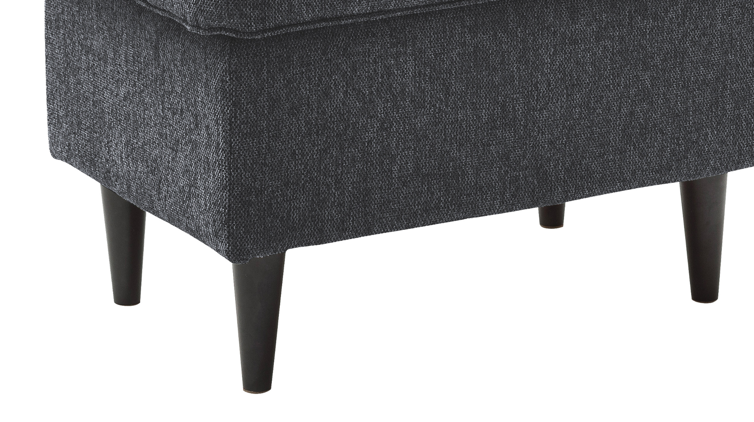 Hocker anthrazit 63 x 42 cm - OSKAR