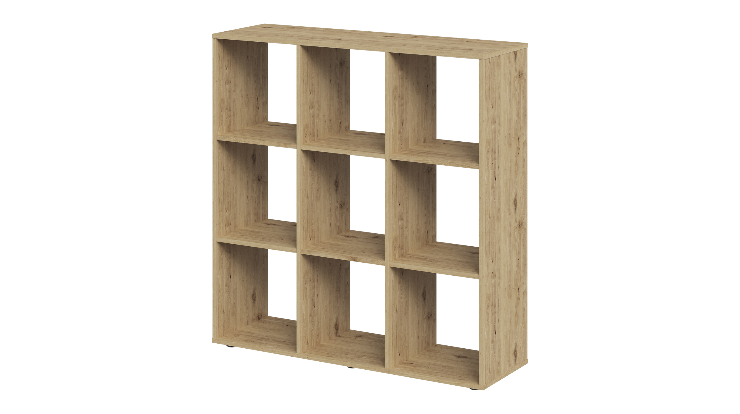 Raumteiler Artisan Eiche 104 x 107 cm - 9 Fächer - MEGA
