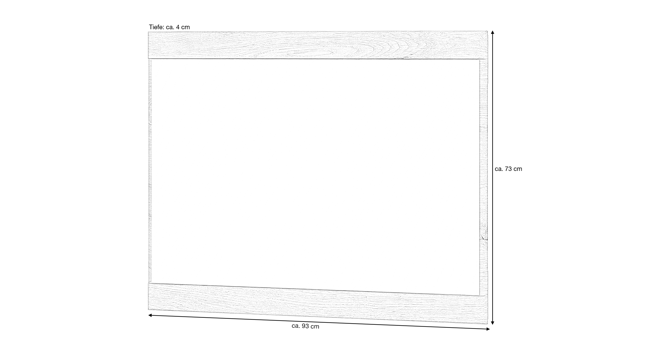 Wandspiegel Viking Eiche 93 x 73 cm - GRANO