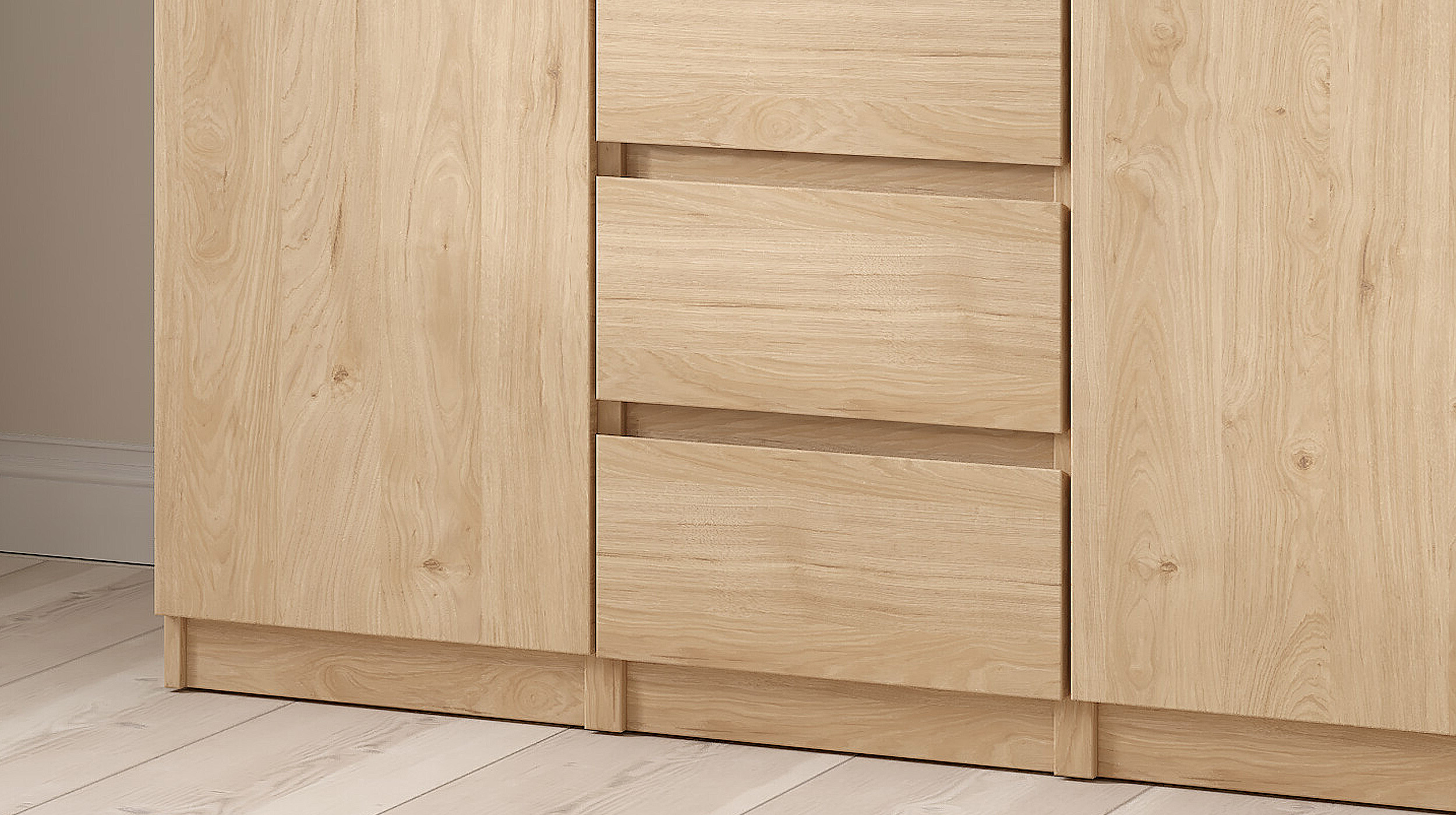 Sideboard mit 4 Schubladen Jackson Hickory 121 cm - NAIA