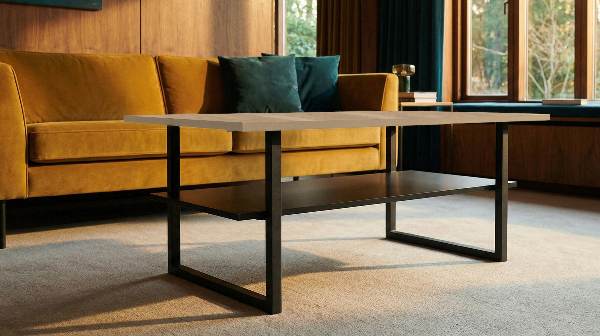 Couchtisch Eiche teilmassiv geölt - 115 x 65 cm - BELLA